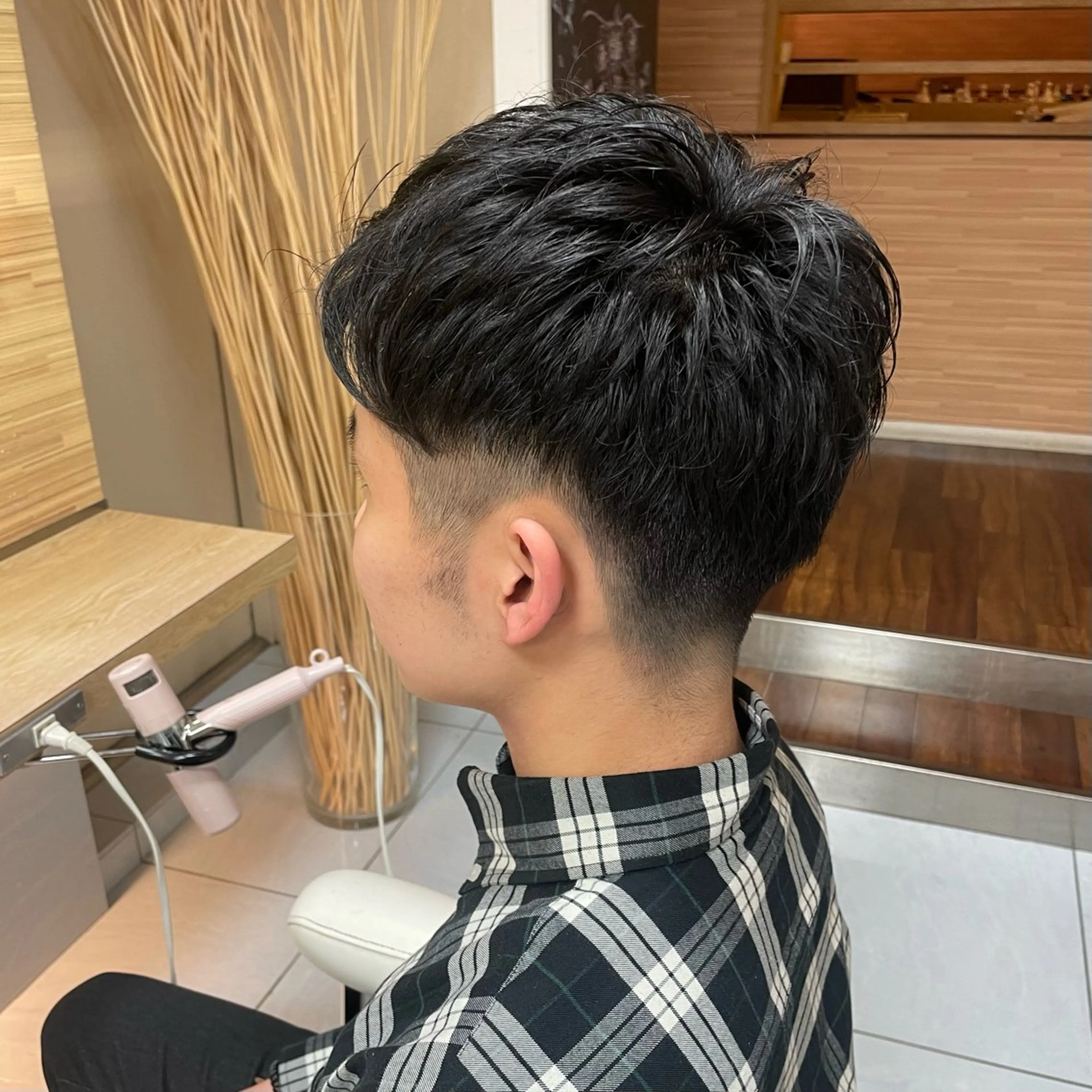 メンズ ダウンパーマ特化💎 ボブ・レイヤーりなのヘアスタイル