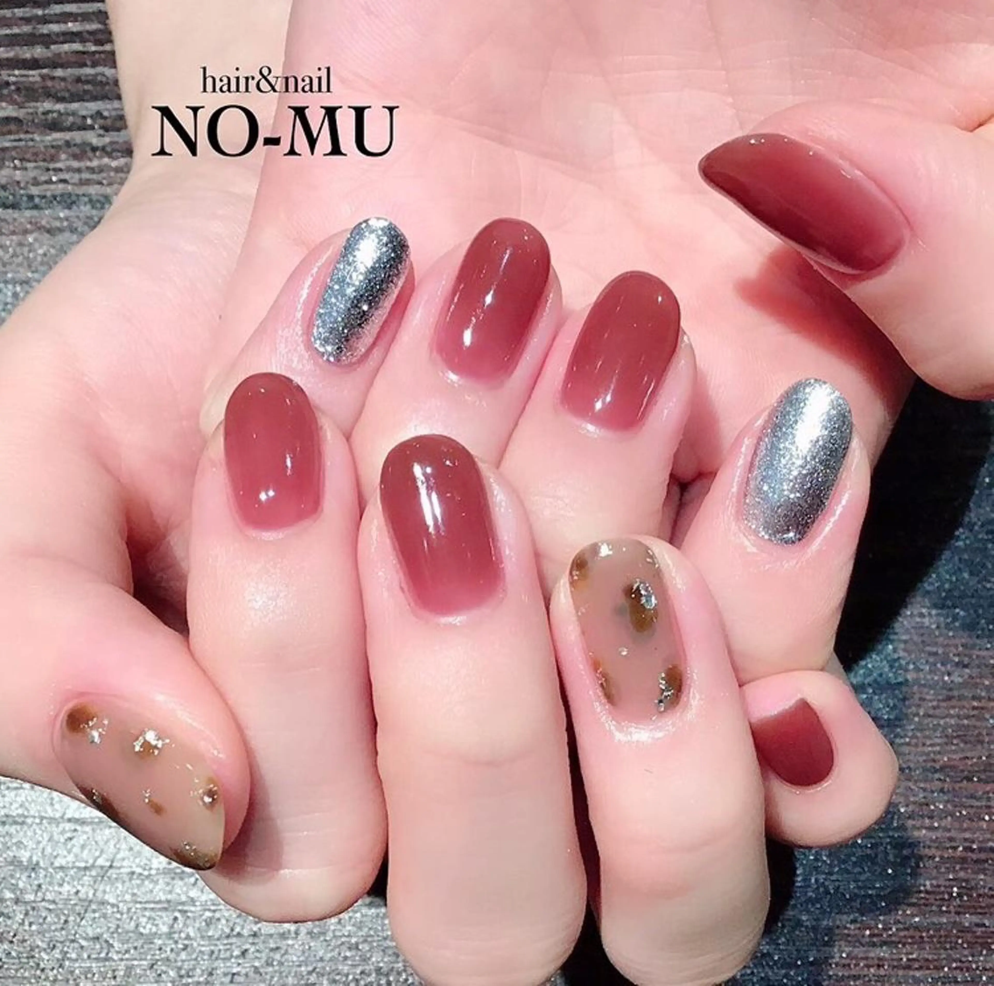 ネイル アニマル柄 アートネイル ハンドネイル hair＆nail NO-MU所属・hair＆nail NO-MUのネイルデザイン