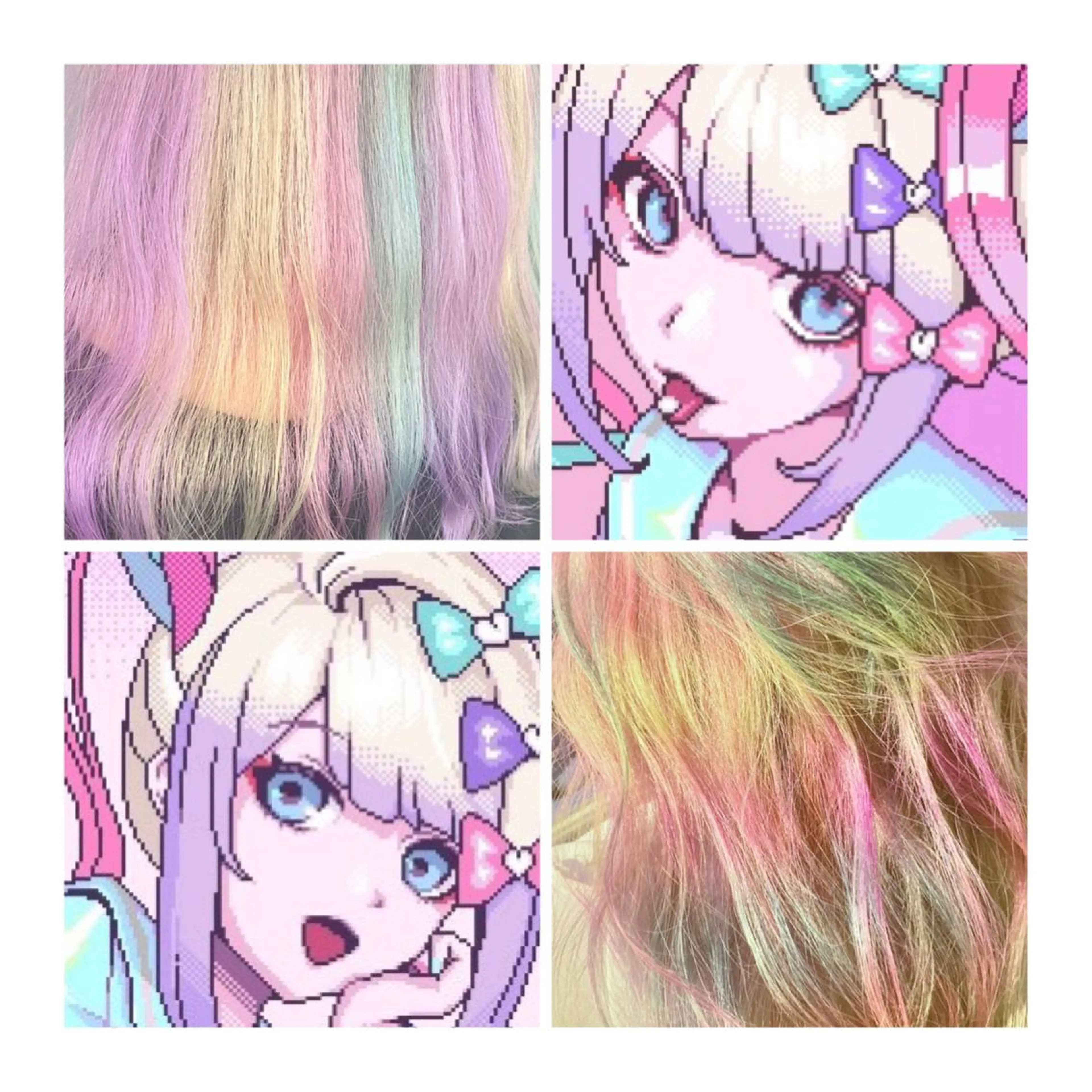 セミロング カラー GARU-ガル-所属・TSUNO🦖 派手髪/オタク美容師のヘアスタイル