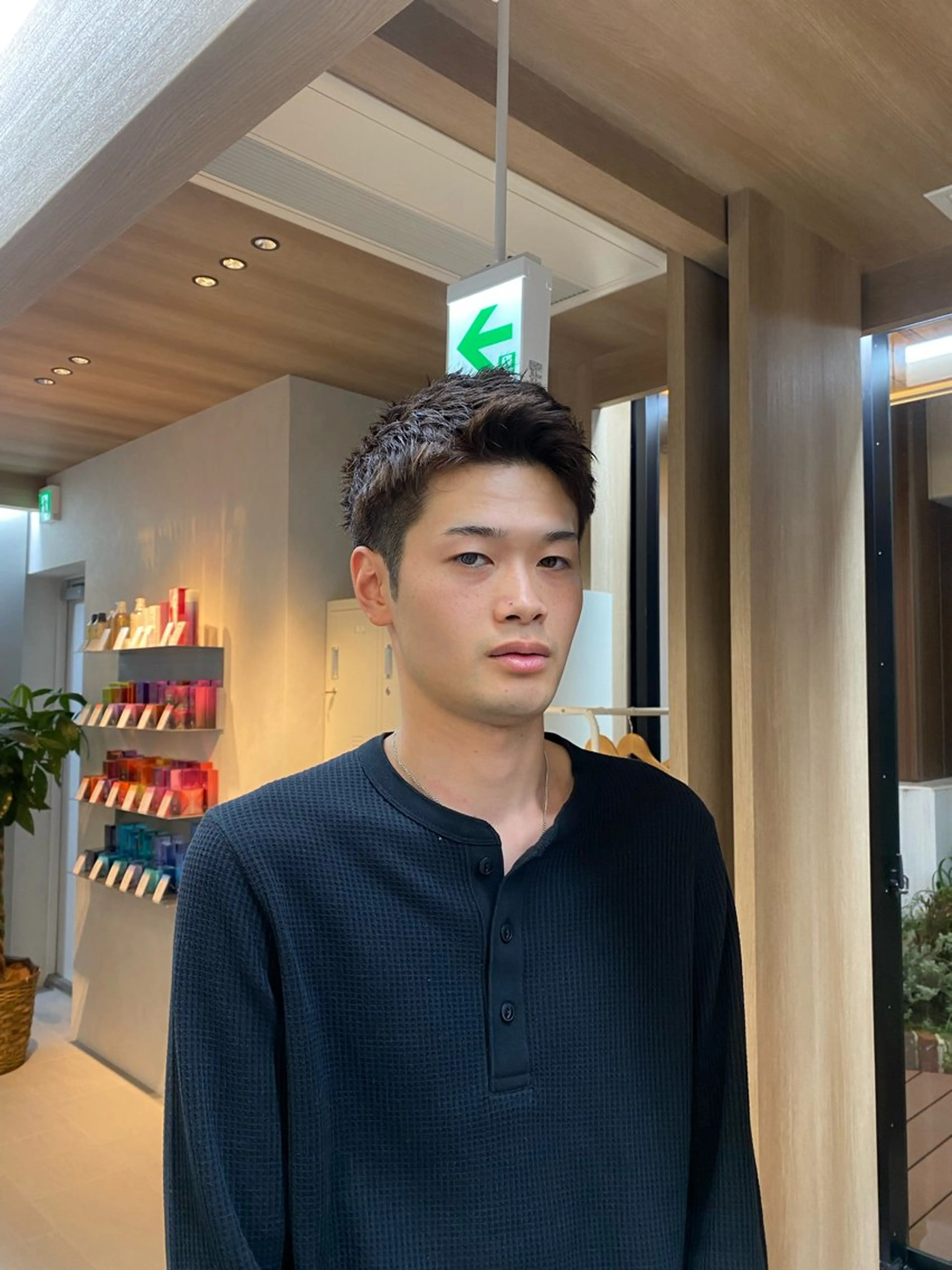 メンズ アップバング メンズショート LAMIN所属・ショートカット /LINNAのヘアスタイル