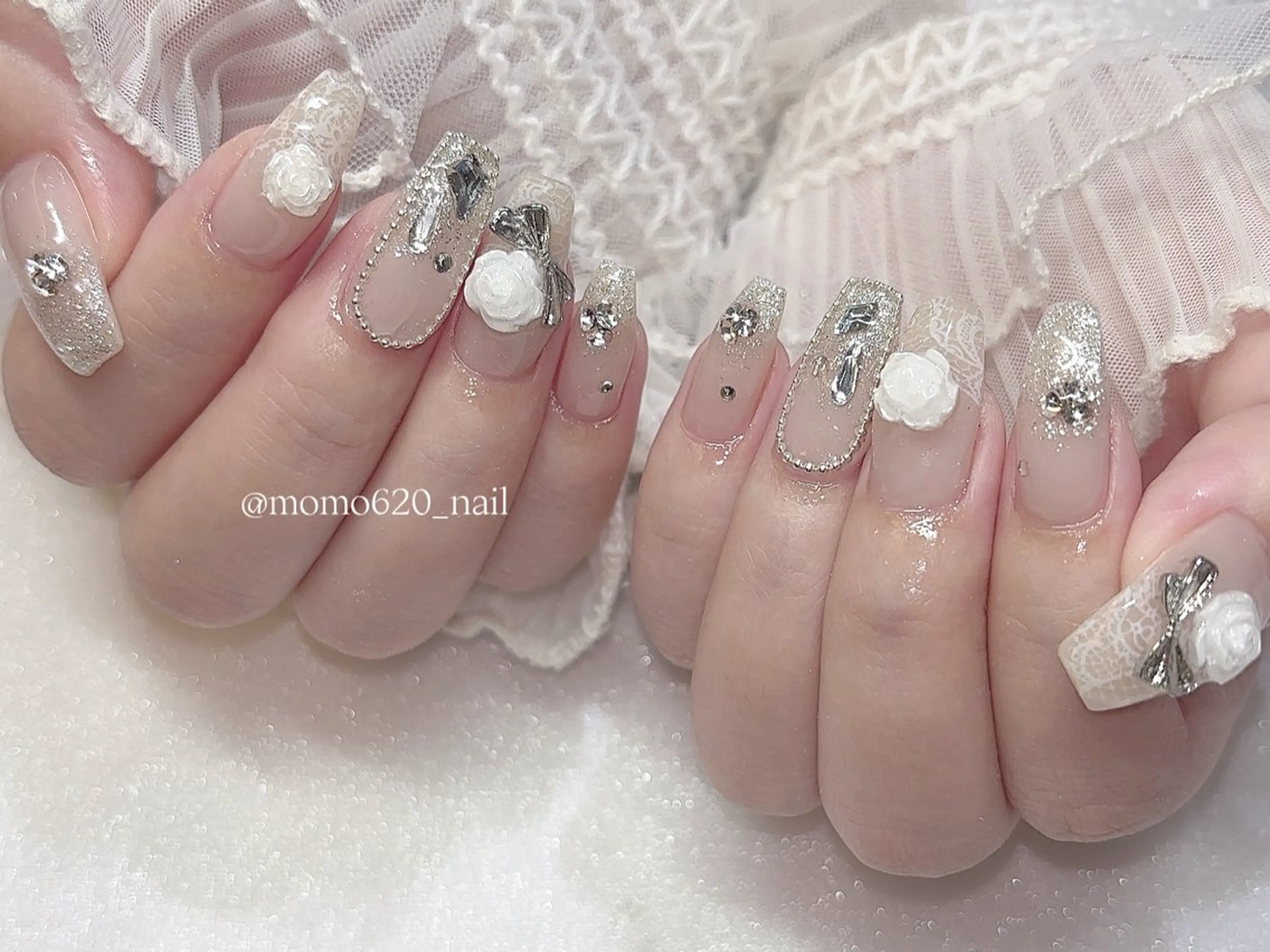 ネイル ハンドネイル Nail salon Hemiy所属・momoka🤍 四ツ橋のネイルデザイン