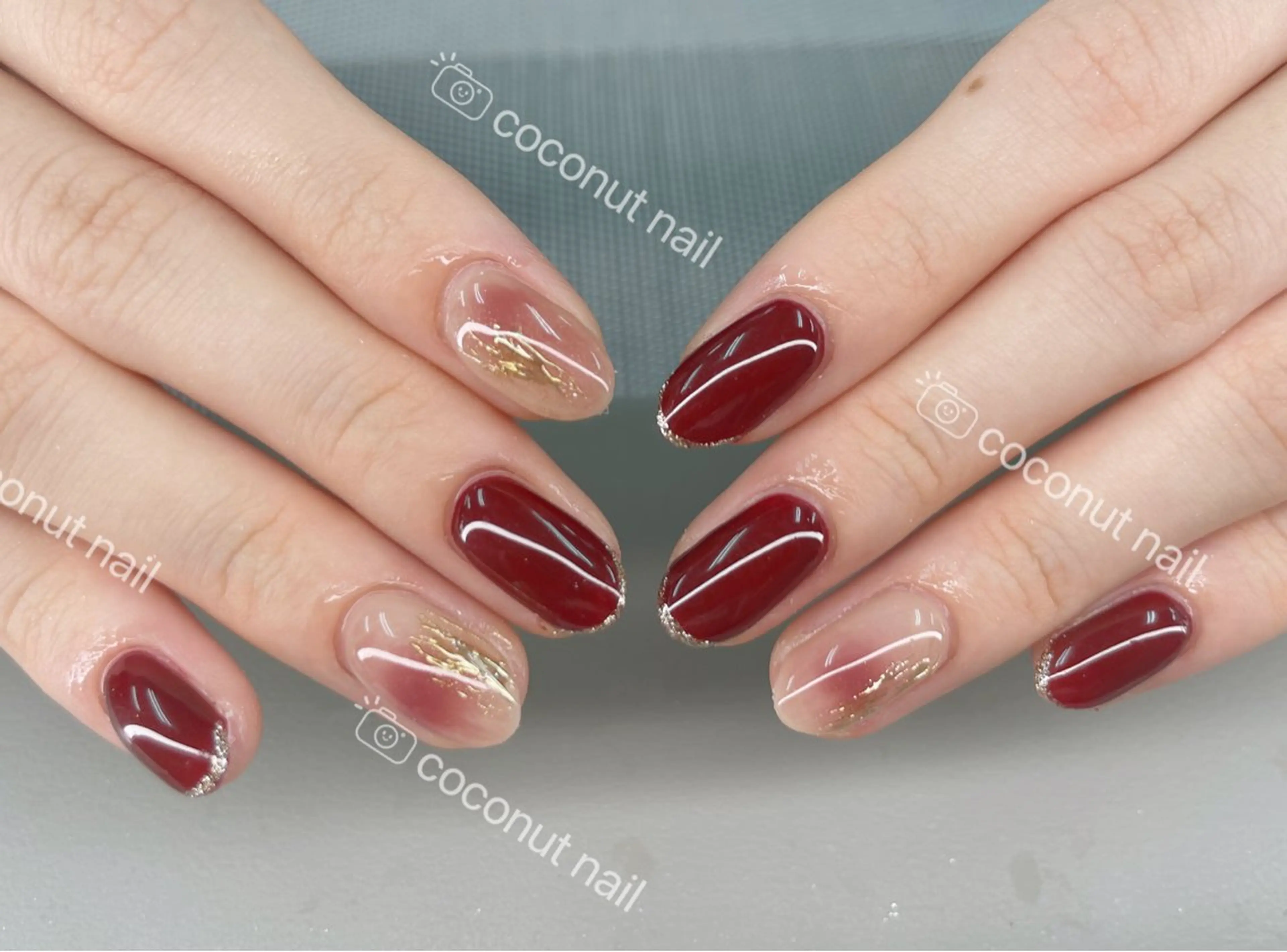 ネイル ハンドネイル 神田 ココナッツのネイルデザイン