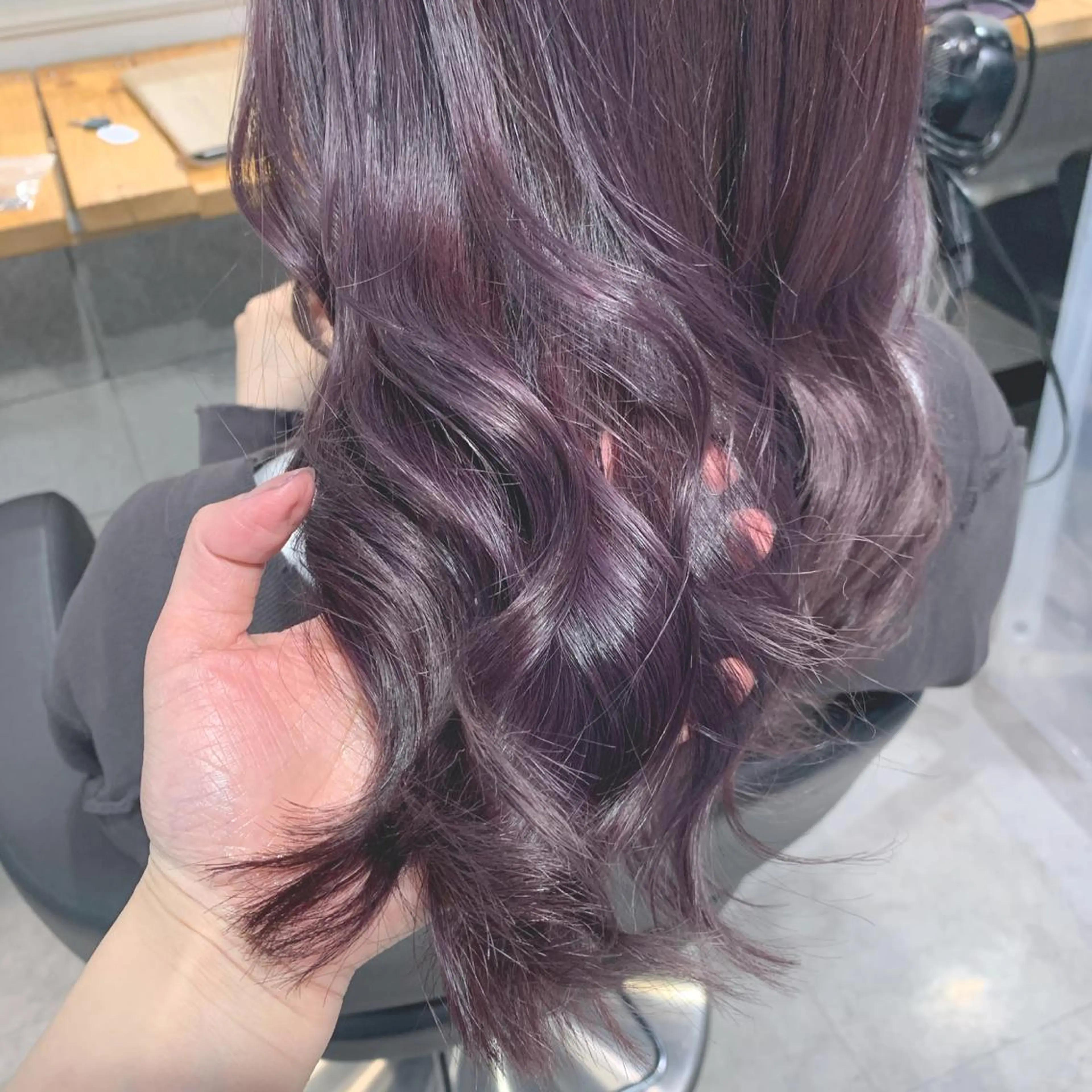 セミロング カラー ヘアアレンジ ayaka 🍨のマツエク・マツパデザイン