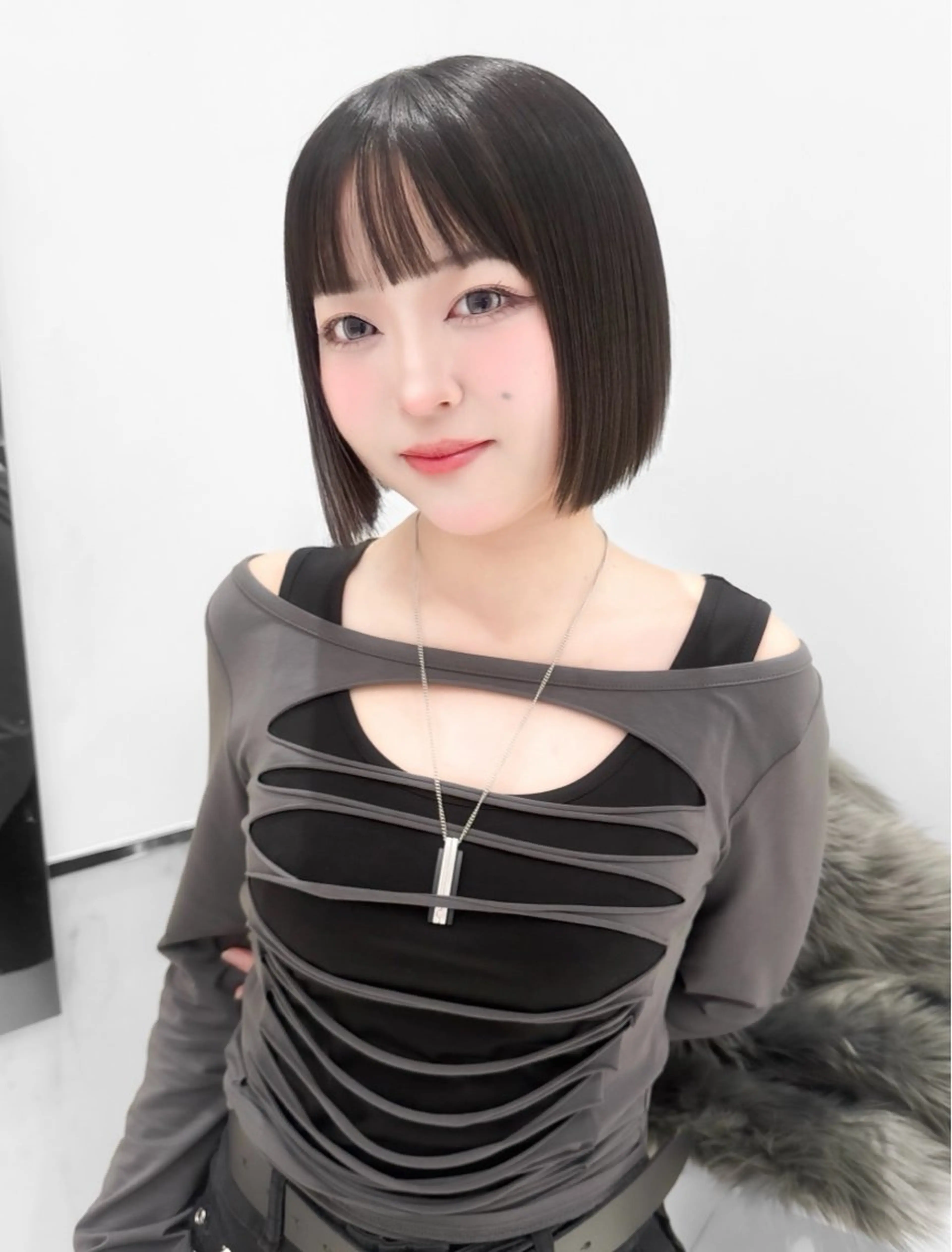 ショート カラー ヘアアレンジ カット 縮毛矯正 トリートメント 縮毛矯正🤍 盛れるボブ/ひかりのヘアスタイル