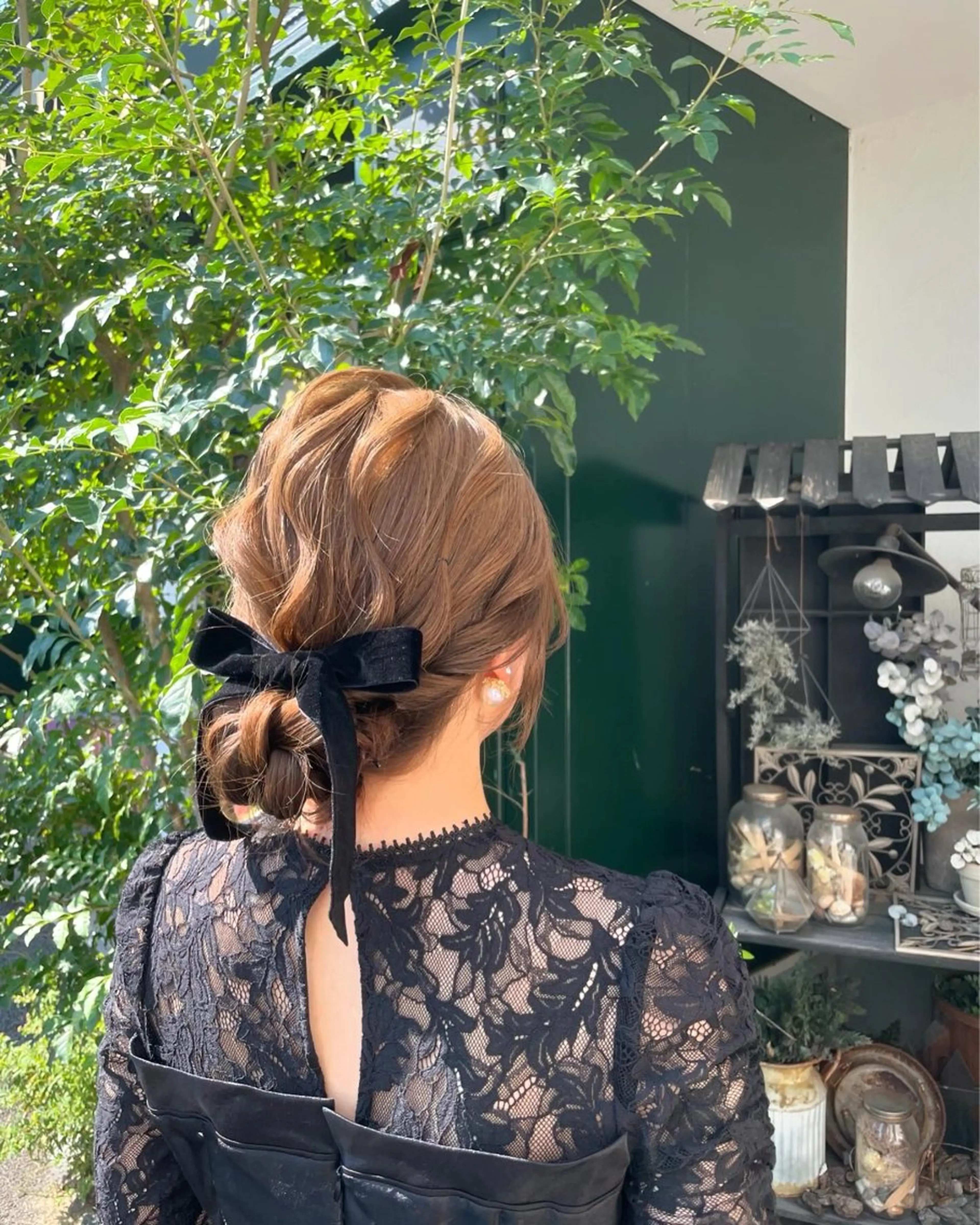 セミロング ヘアアレンジ 山下 襟華のヘアスタイル