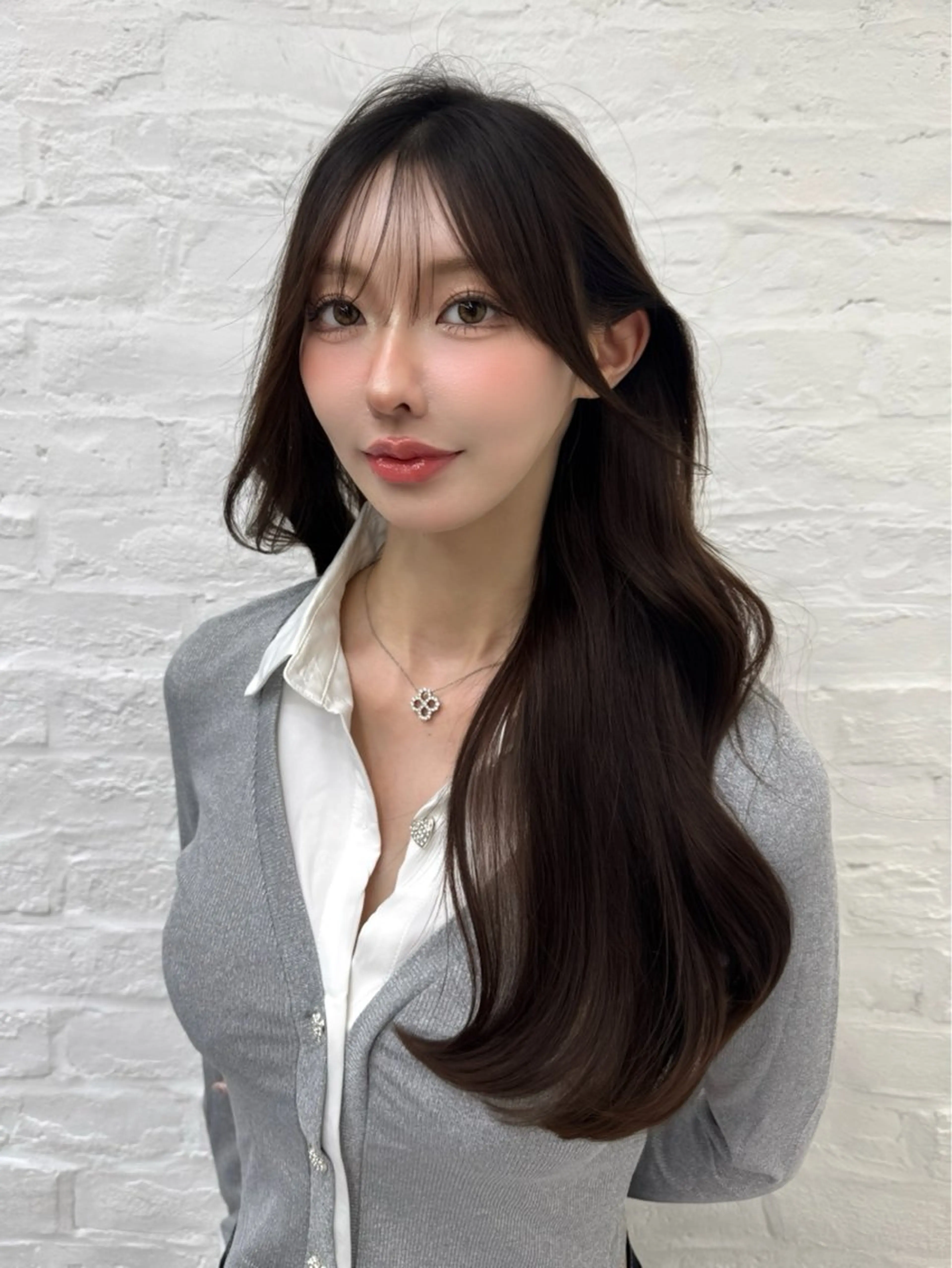 ロング カラー カット ヘアカラー 高島大登/顔周り /レイヤーカットのヘアスタイル