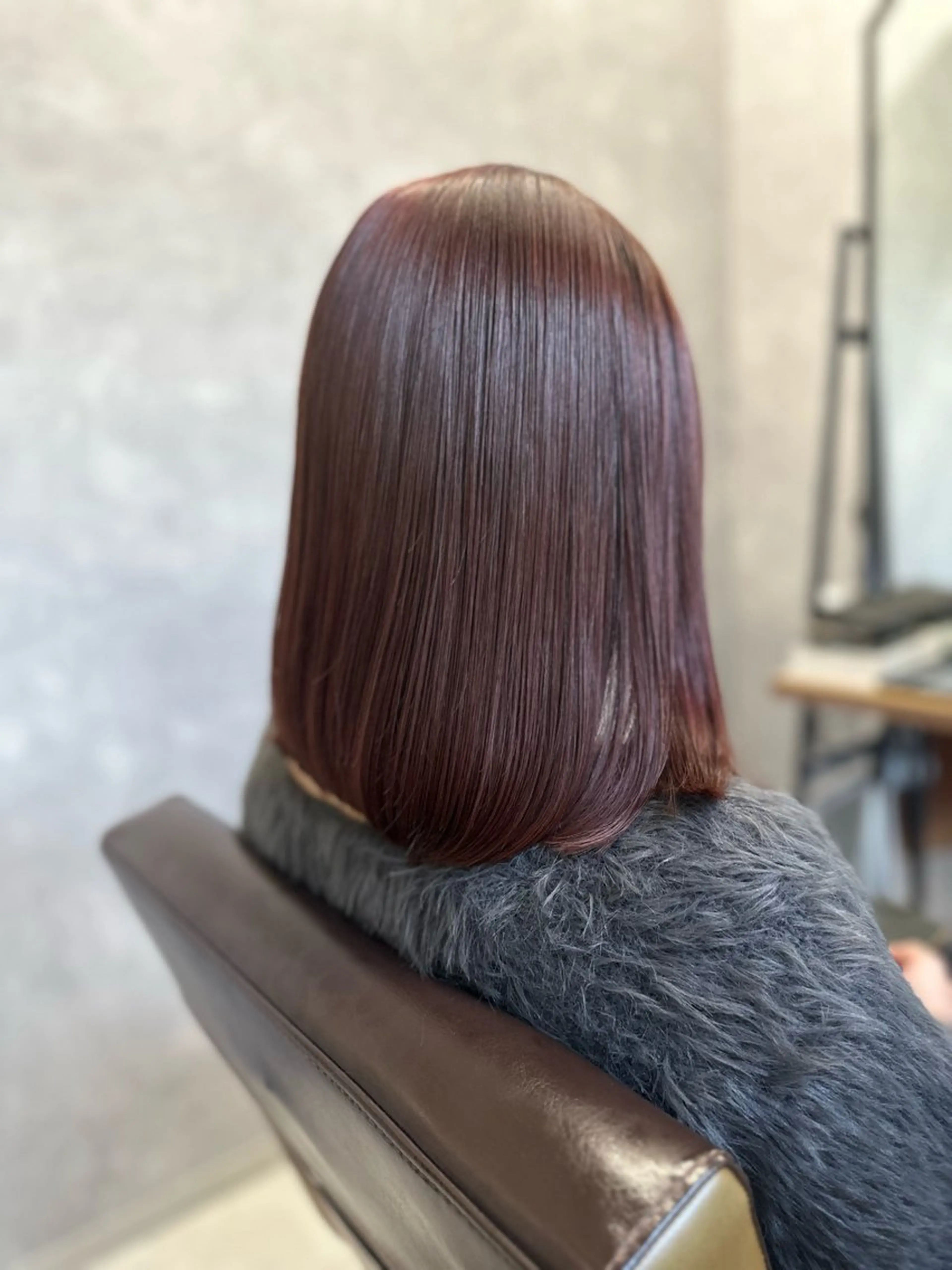 ミディアム カット ヘアカラー トリートメント number天王寺 kyoseiのヘアスタイル