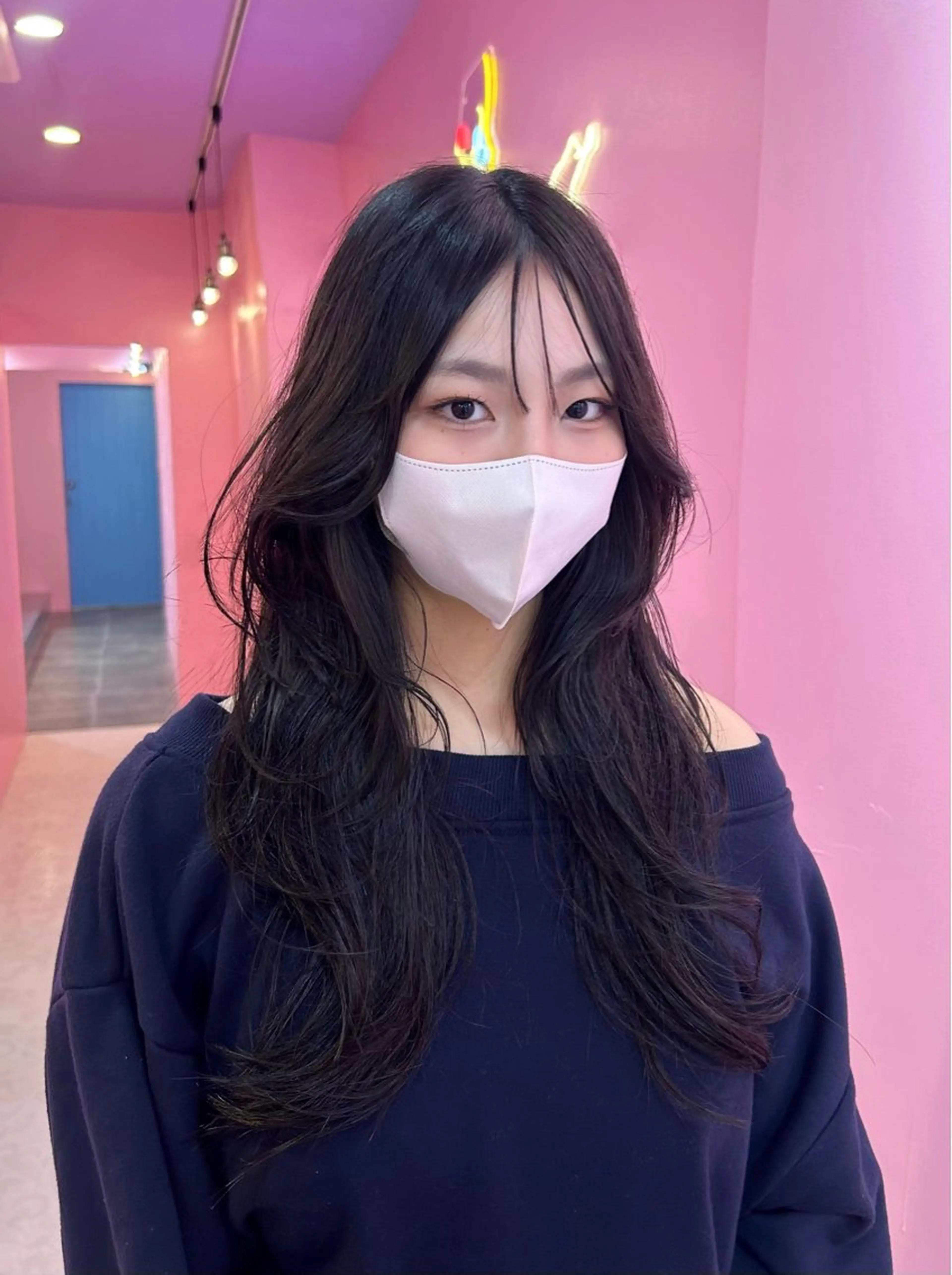 セミロング 植田 彩加のヘアスタイル