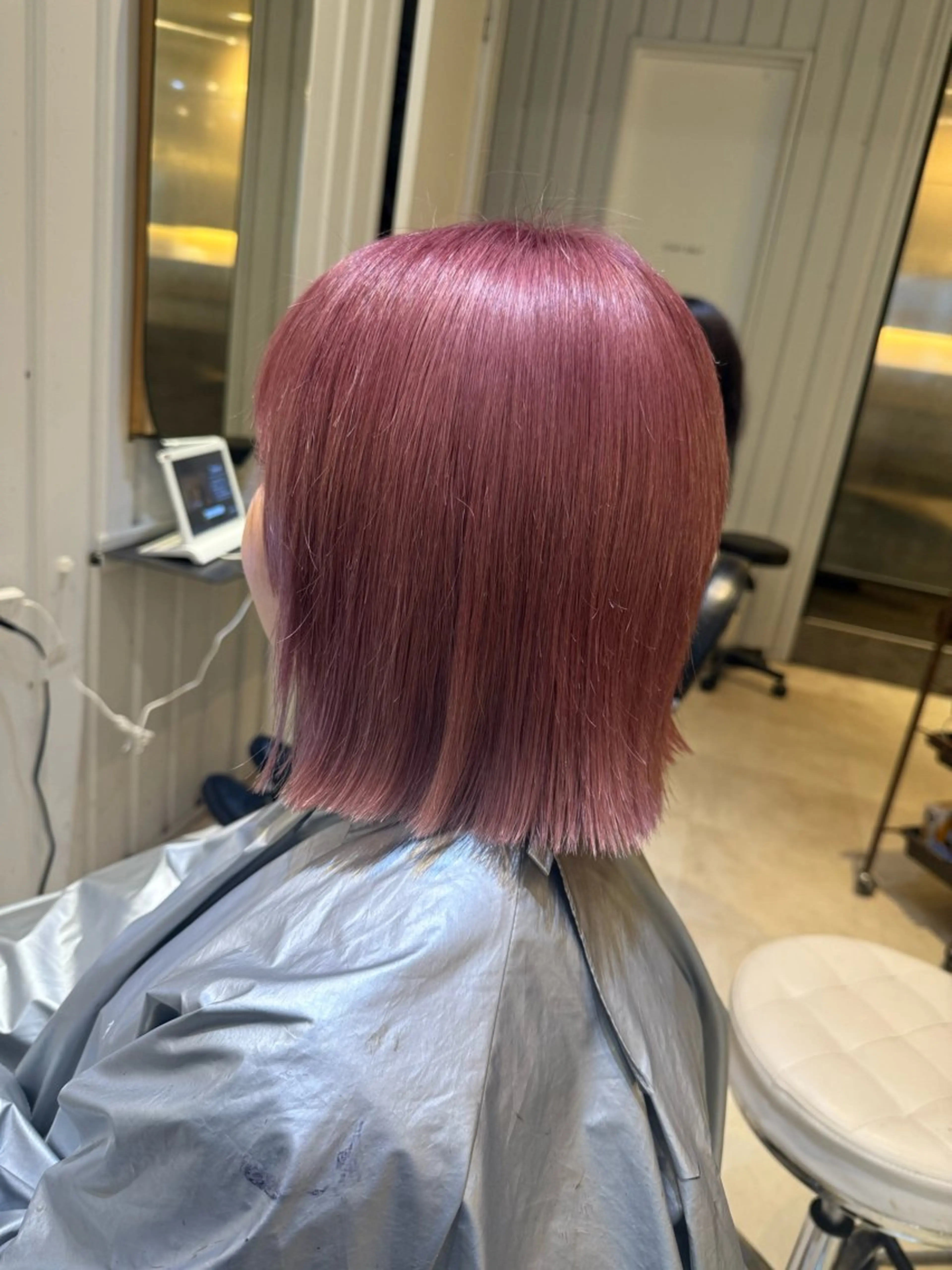 ミディアム カラー カット ヘアカラー KOGA／ パーマモデル募集のヘアスタイル