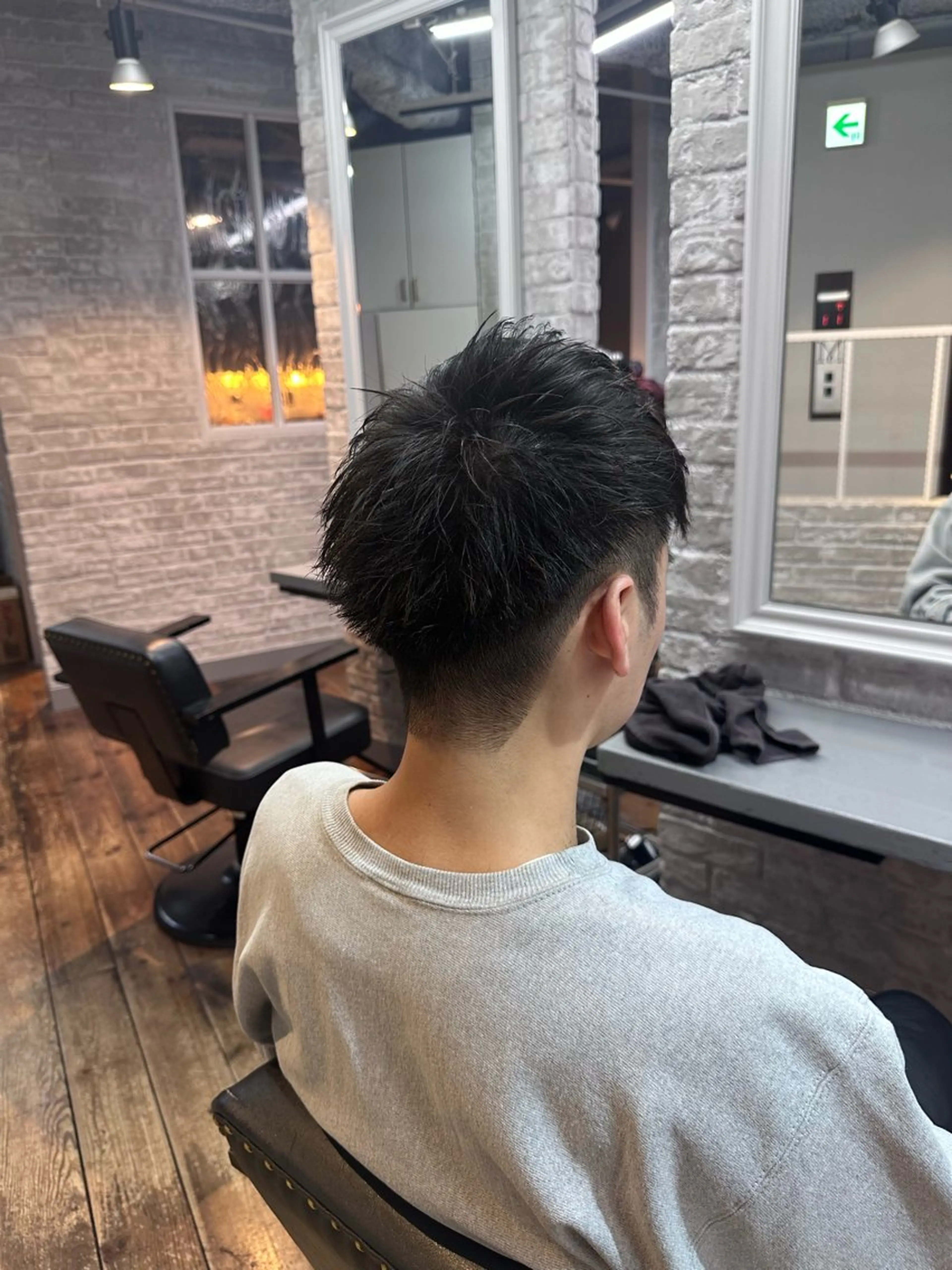 ショート メンズ カット 🩵つなぎショート✨ パーマスタイル みくのヘアスタイル