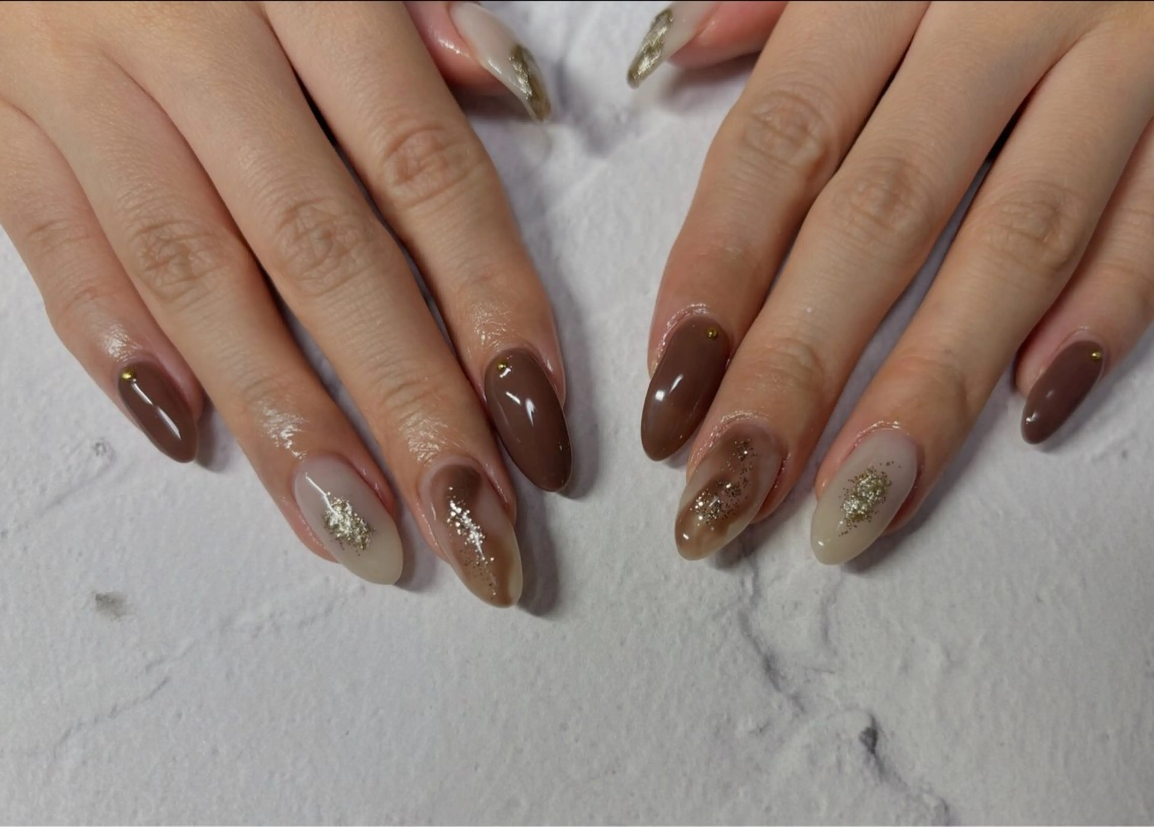 ネイル ハンドネイル 愛川町 あんすりうむのネイルデザイン