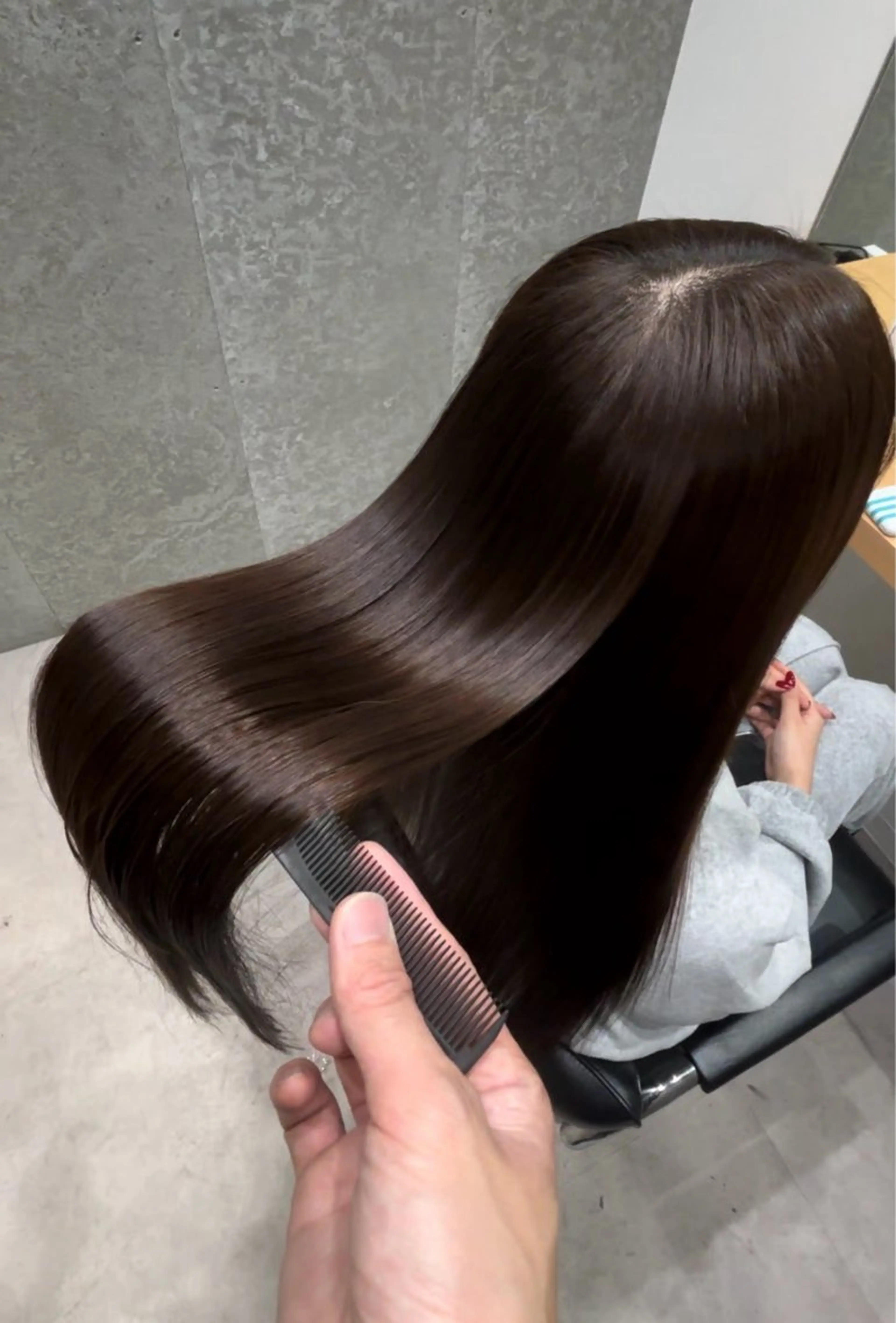 セミロング 髪質改善 トリートメント 髪質改善ヘアケア 艶髪特化/上田のヘアスタイル