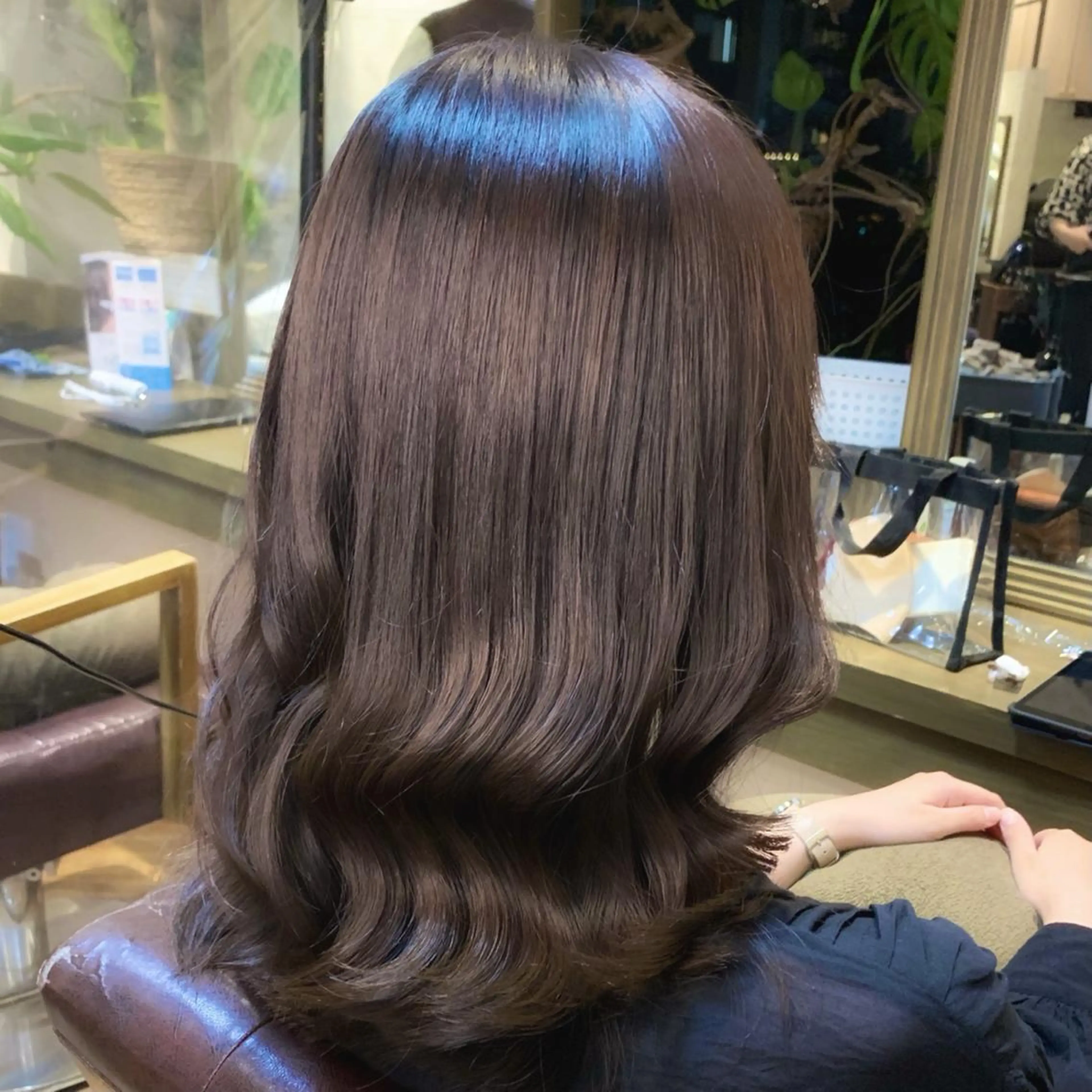 セミロング カラー ✨️美髪矯正×似合わ せ艶カラー✨藤田透のヘアスタイル