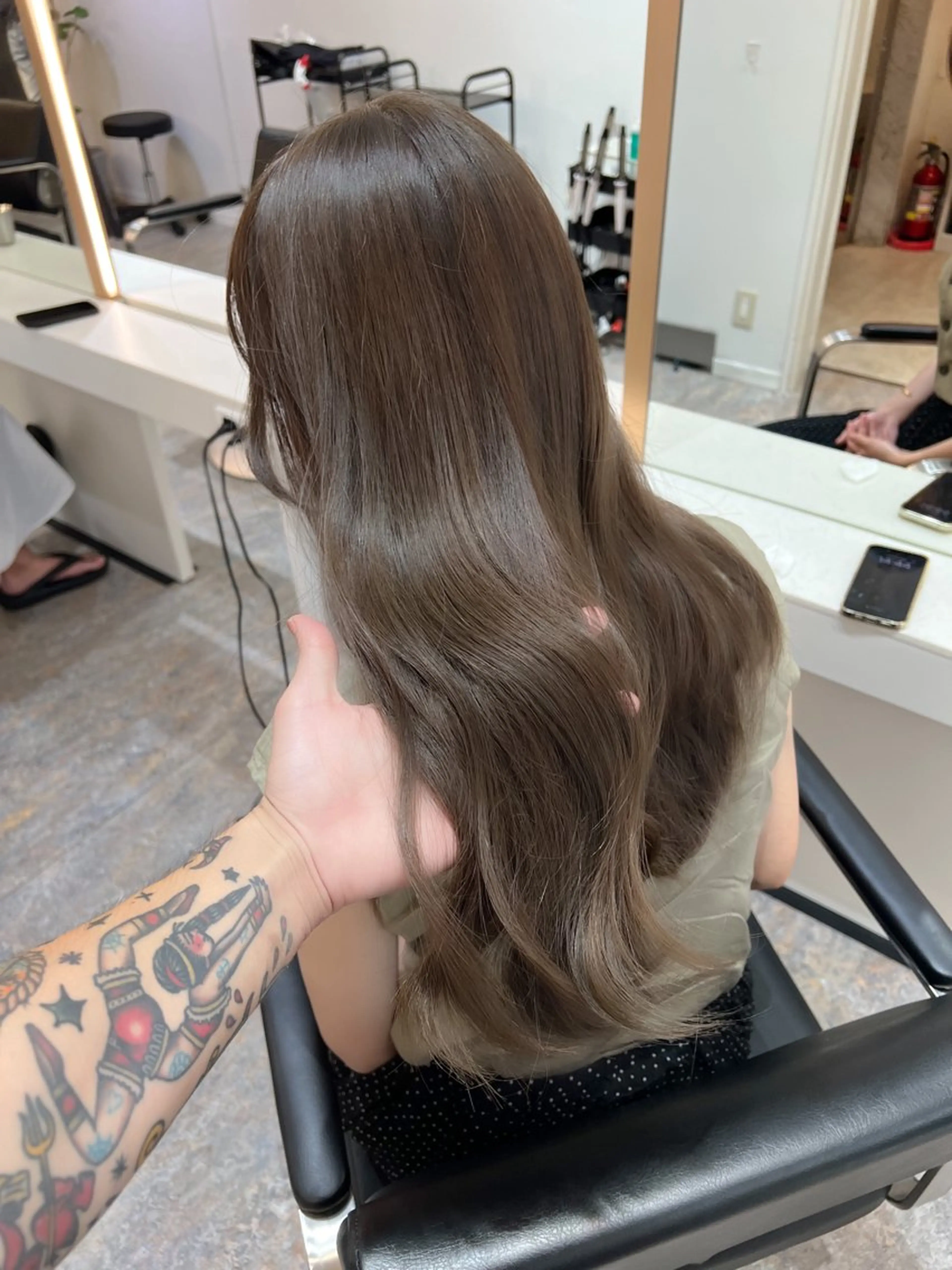 ロング カラー ヘアアレンジ ✨韓国/外国人風✨ 江原巧のヘアスタイル