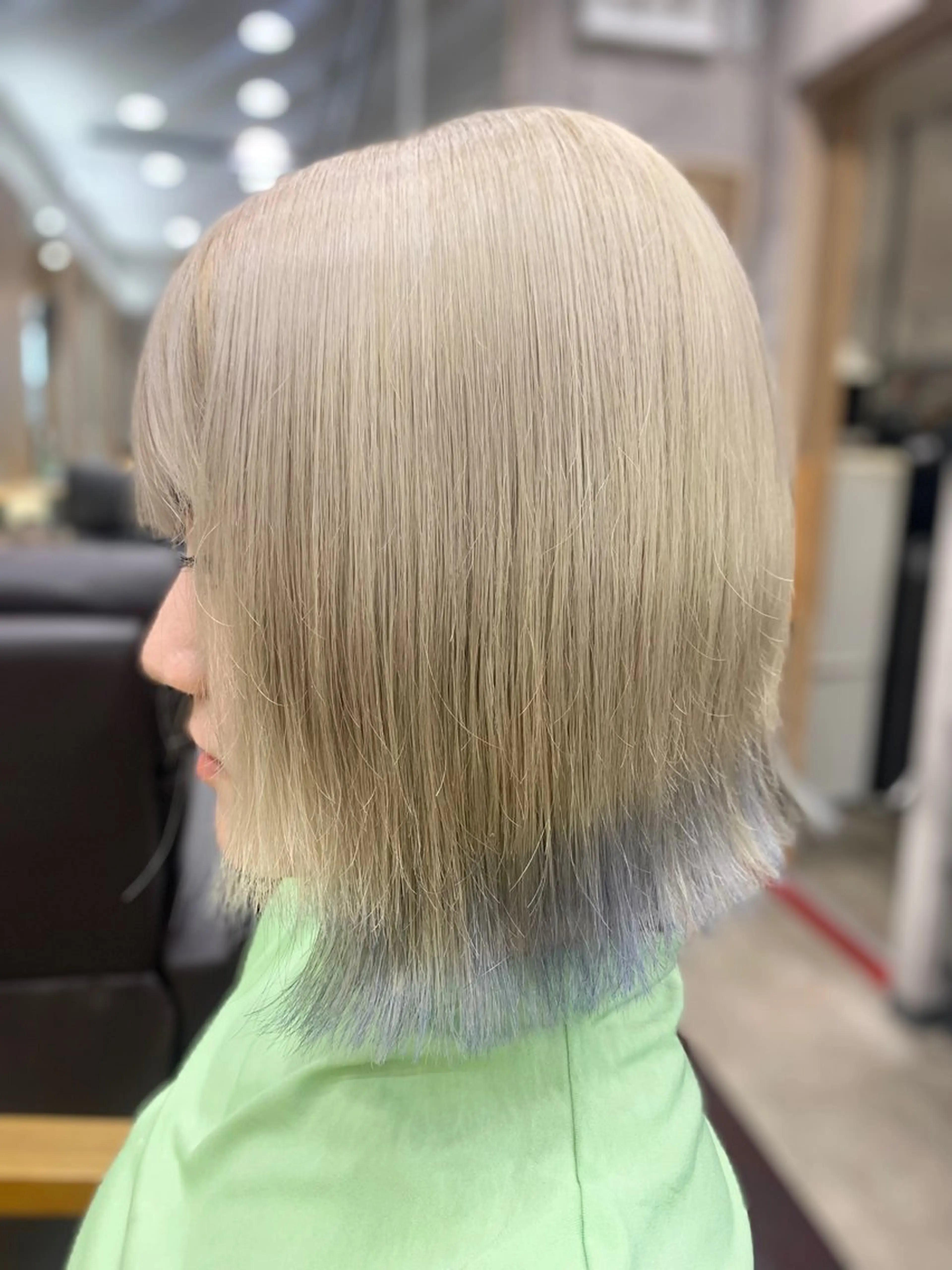 ショート カラー バレイヤージュ ブリーチ ケアブリーチ ダブルカラー ハイライトカラー ヘアカラー トリートメント memento 斎藤大覚のヘアスタイル