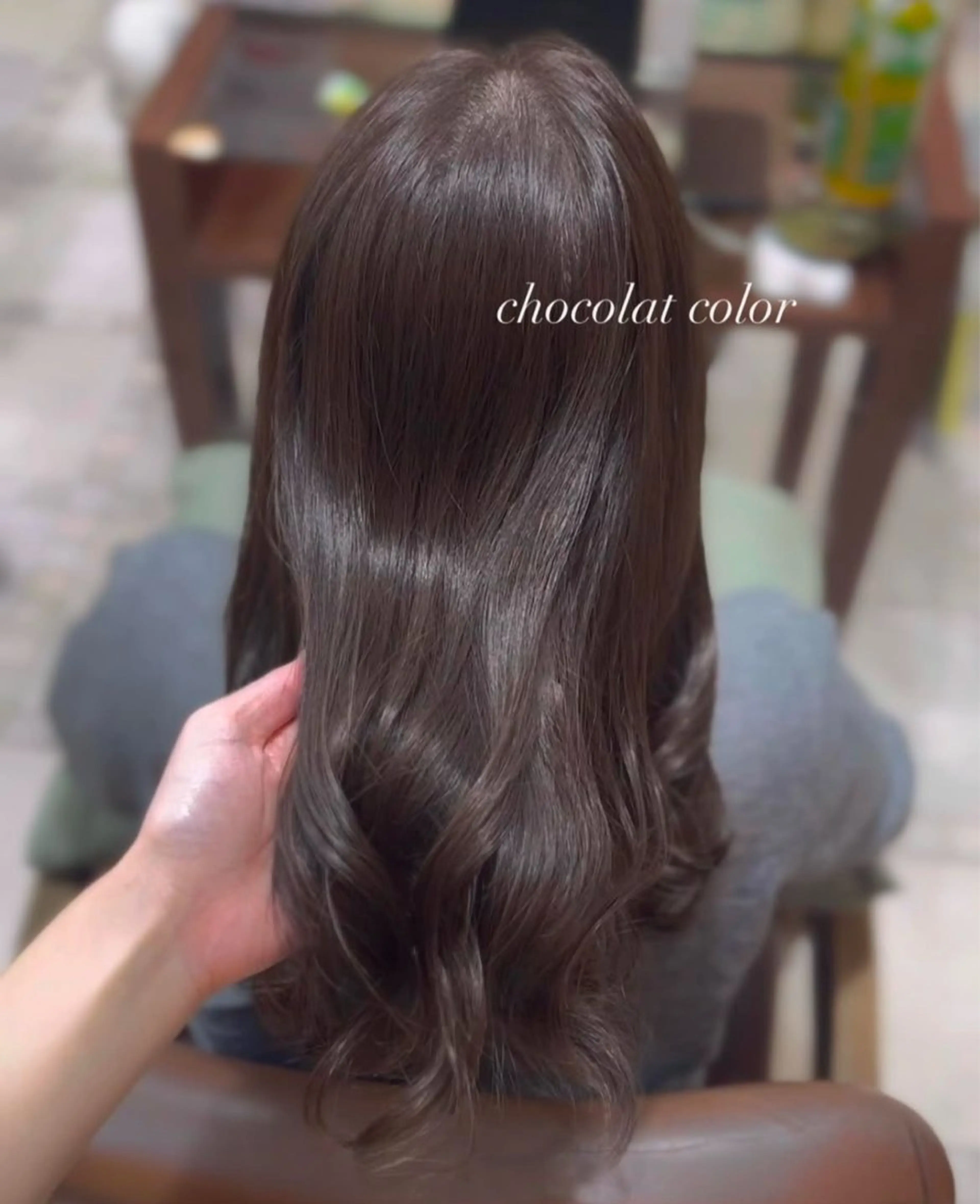セミロング カット ヘアカラー トリートメント 透明感カラー／ 艶感カラー／RAMUのヘアスタイル