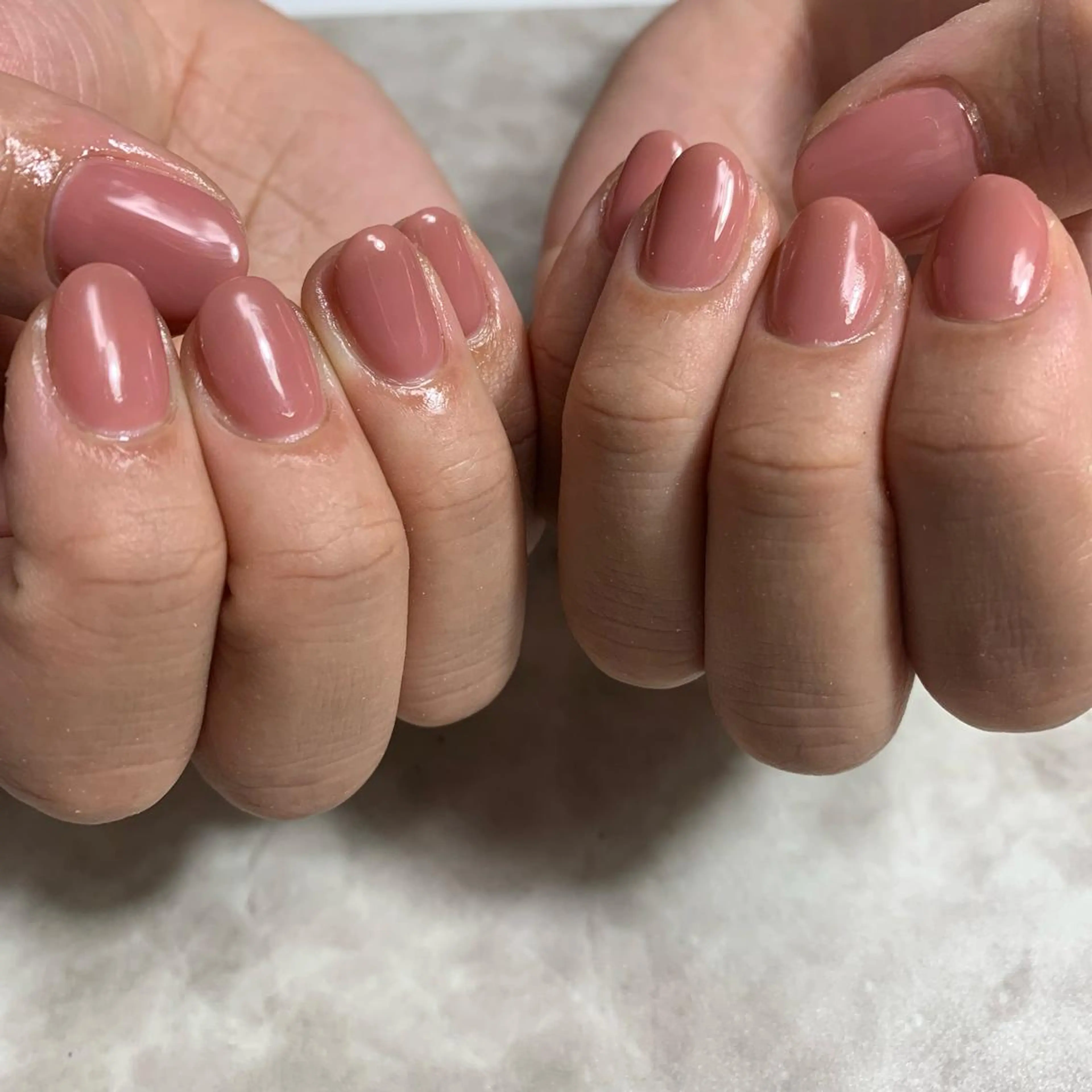 ネイル ワンカラーネイル ショートネイル シンプルネイル salon Hush Hushのネイルデザイン