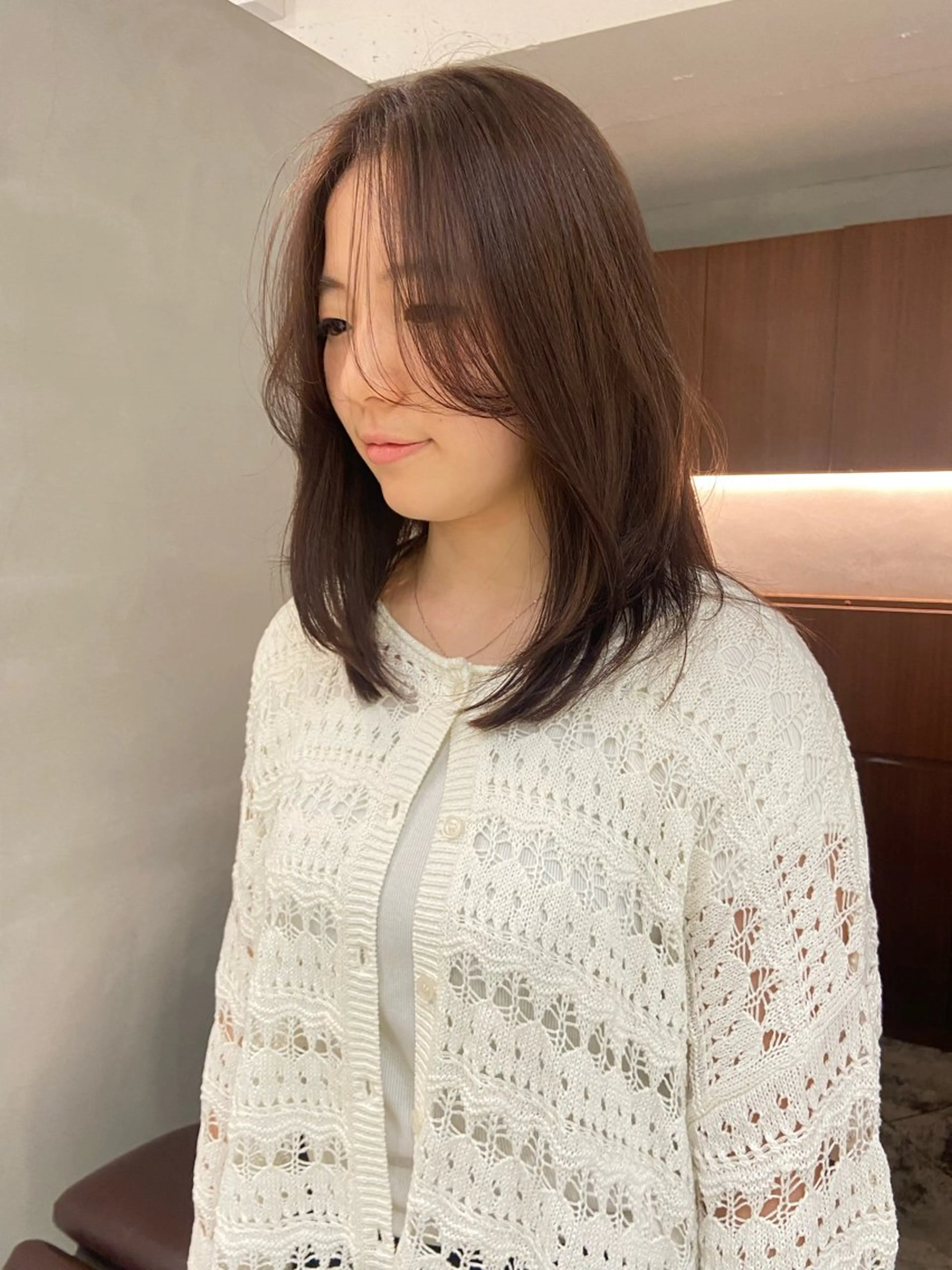 ミディアム カラー ブラウンカラー ラベンダーカラー ラベンダーブラウン 表参道/艶カラー 岩倉稜真のヘアスタイル