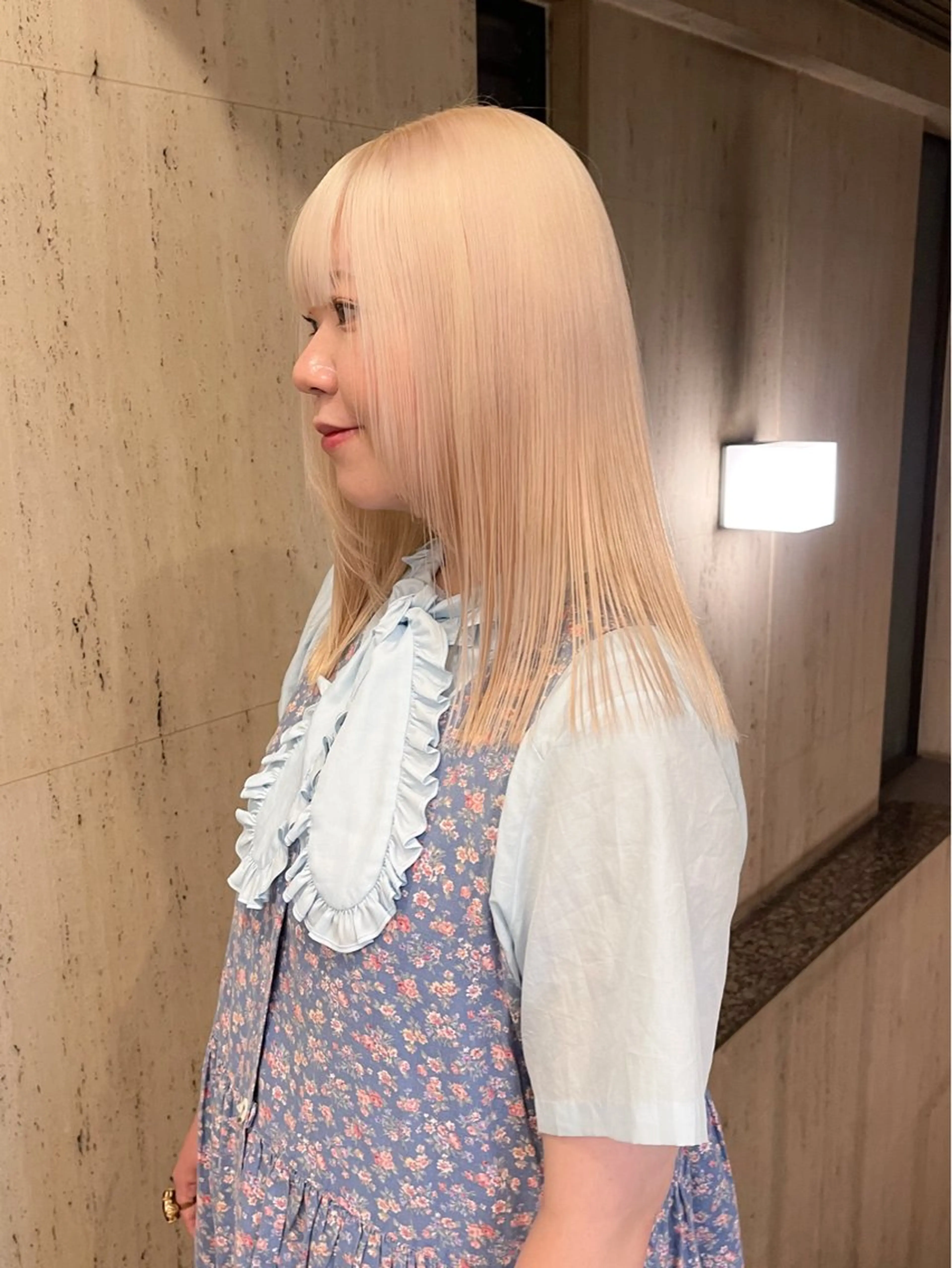 セミロング ヘアカラー トリートメント 垢抜け透明感カラー 🧚🏻‍♀️ミユウのヘアスタイル