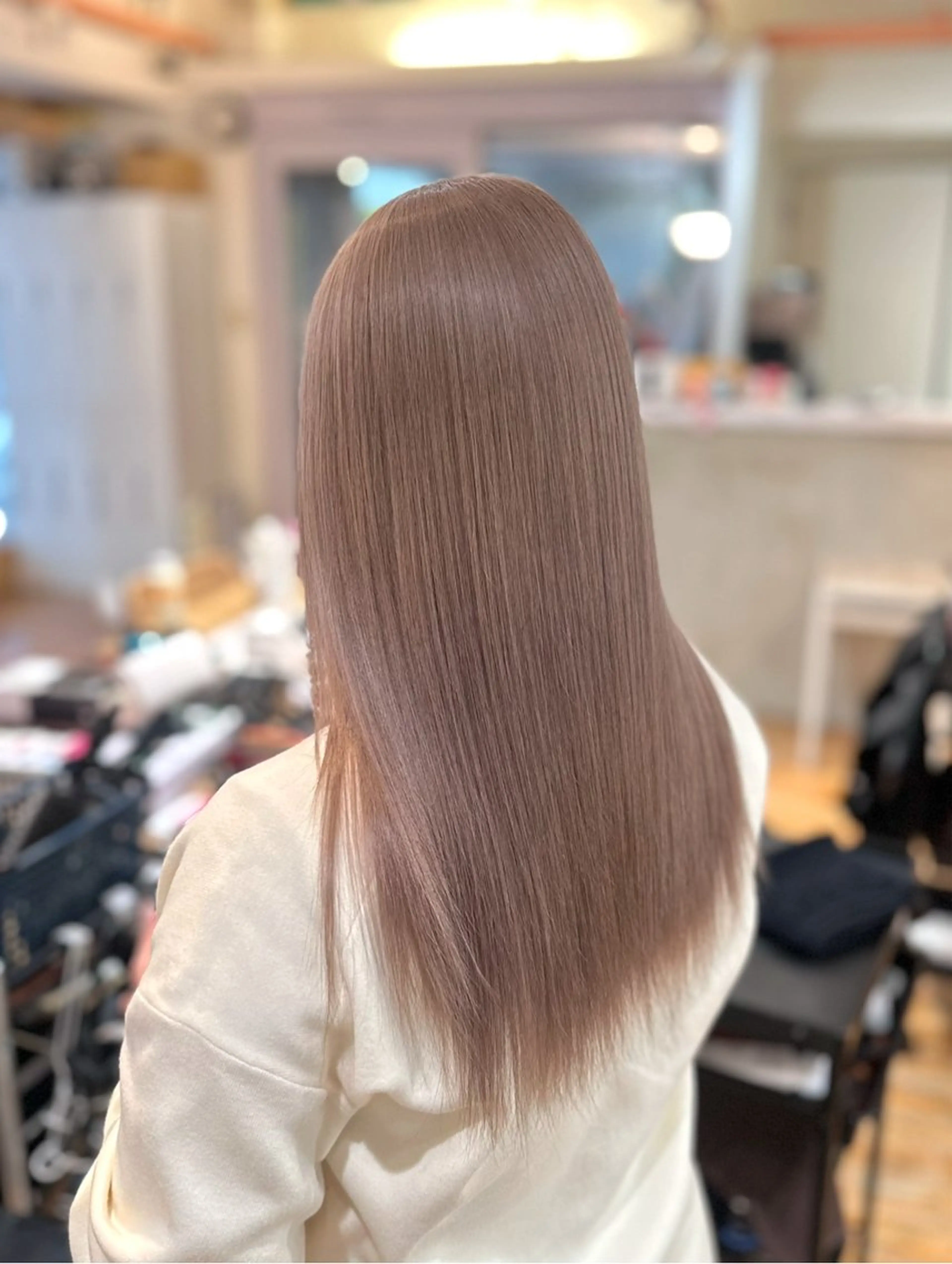 ロング カラー ベージュカラー ブリーチ ヘアカラー トリートメント FLAWEN. フロウエンのその他イメージ