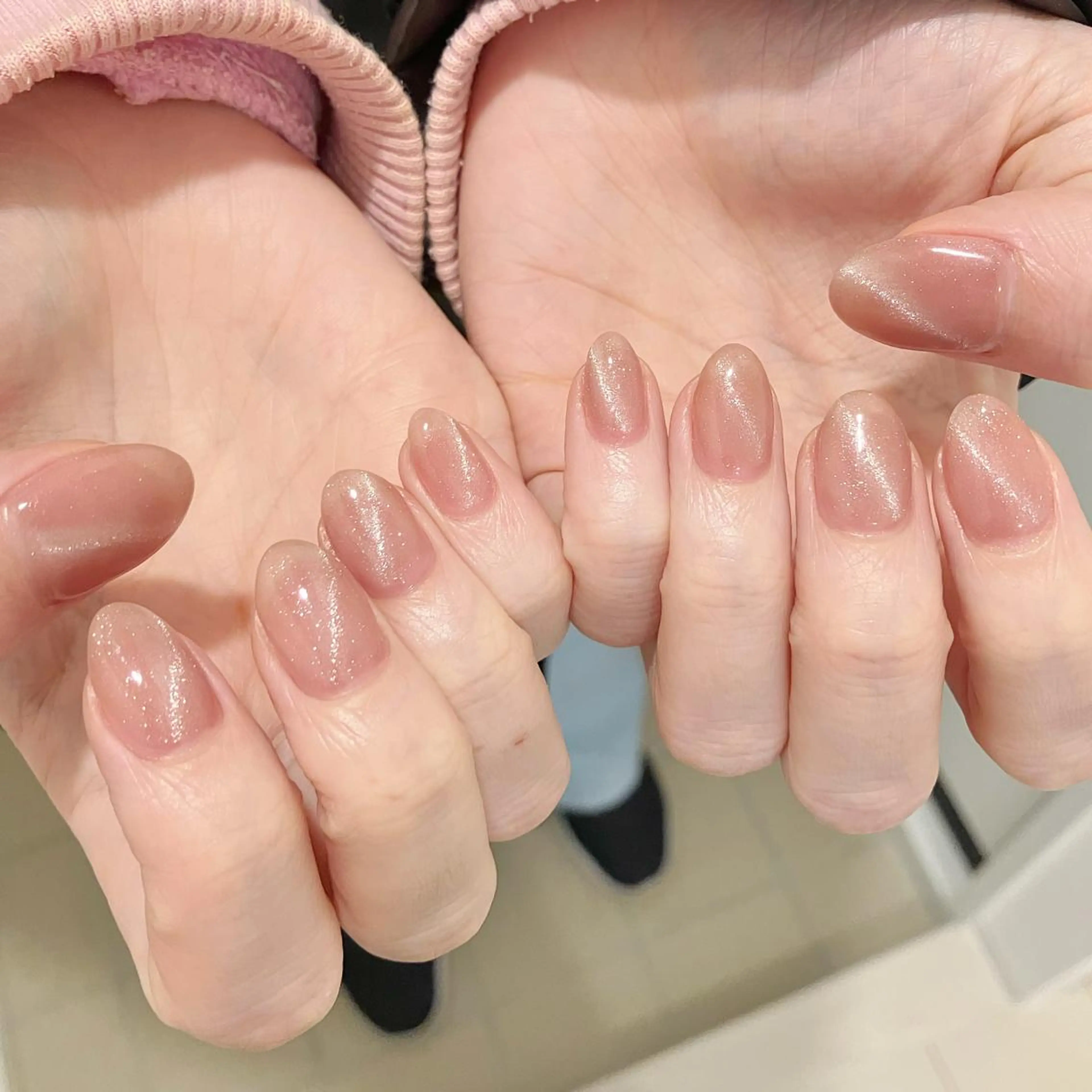 ネイル オーロラネイル フラッシュネイル ジェルネイル 氷ネイル・うるうるネイル キラキラネイル Amour baseのネイルデザイン