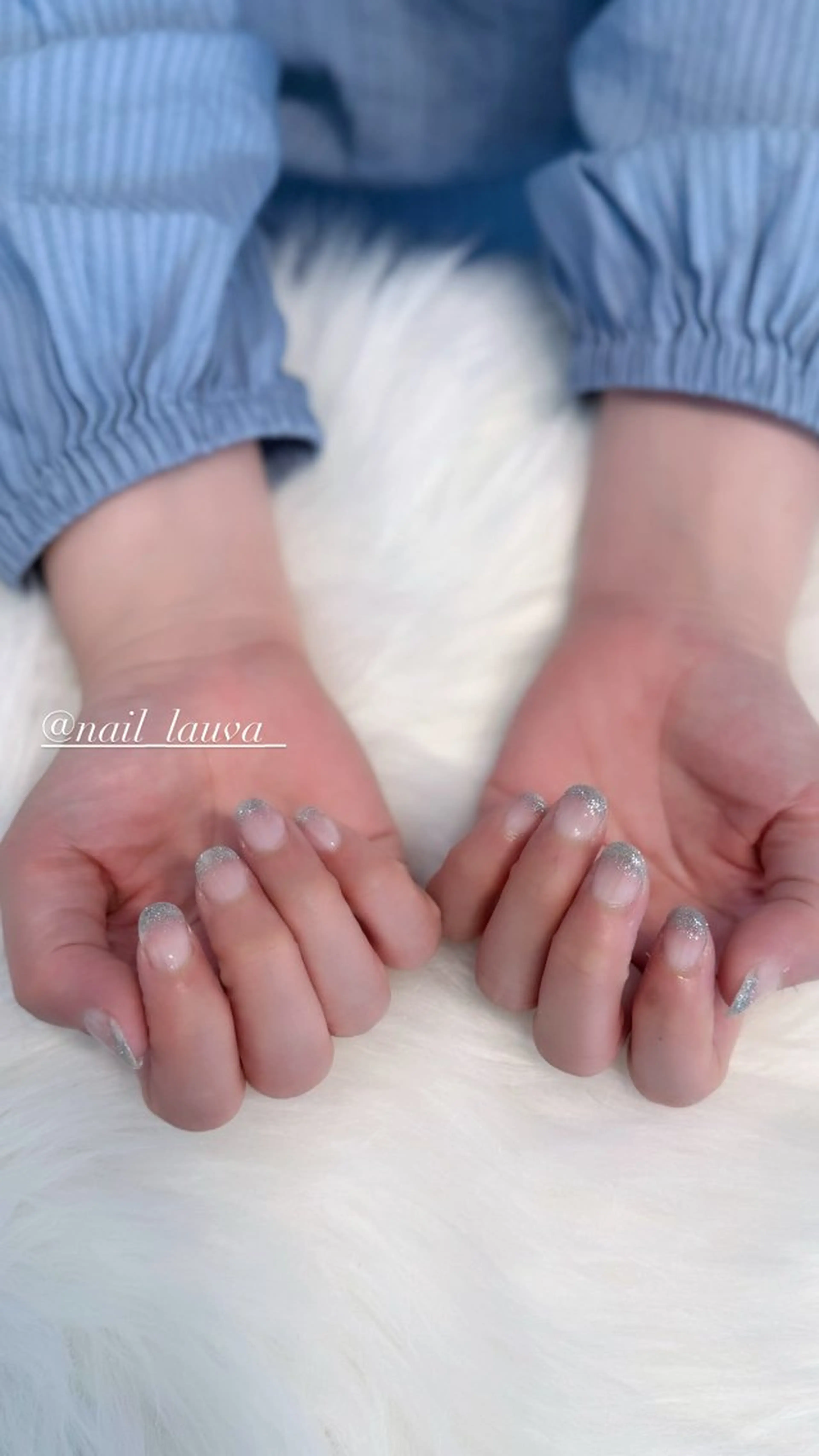 ネイル グラデーション ラメ(グリッター) ラメグラデーション ハンドネイル lauva所属・nailsalon lauvaのネイルデザイン