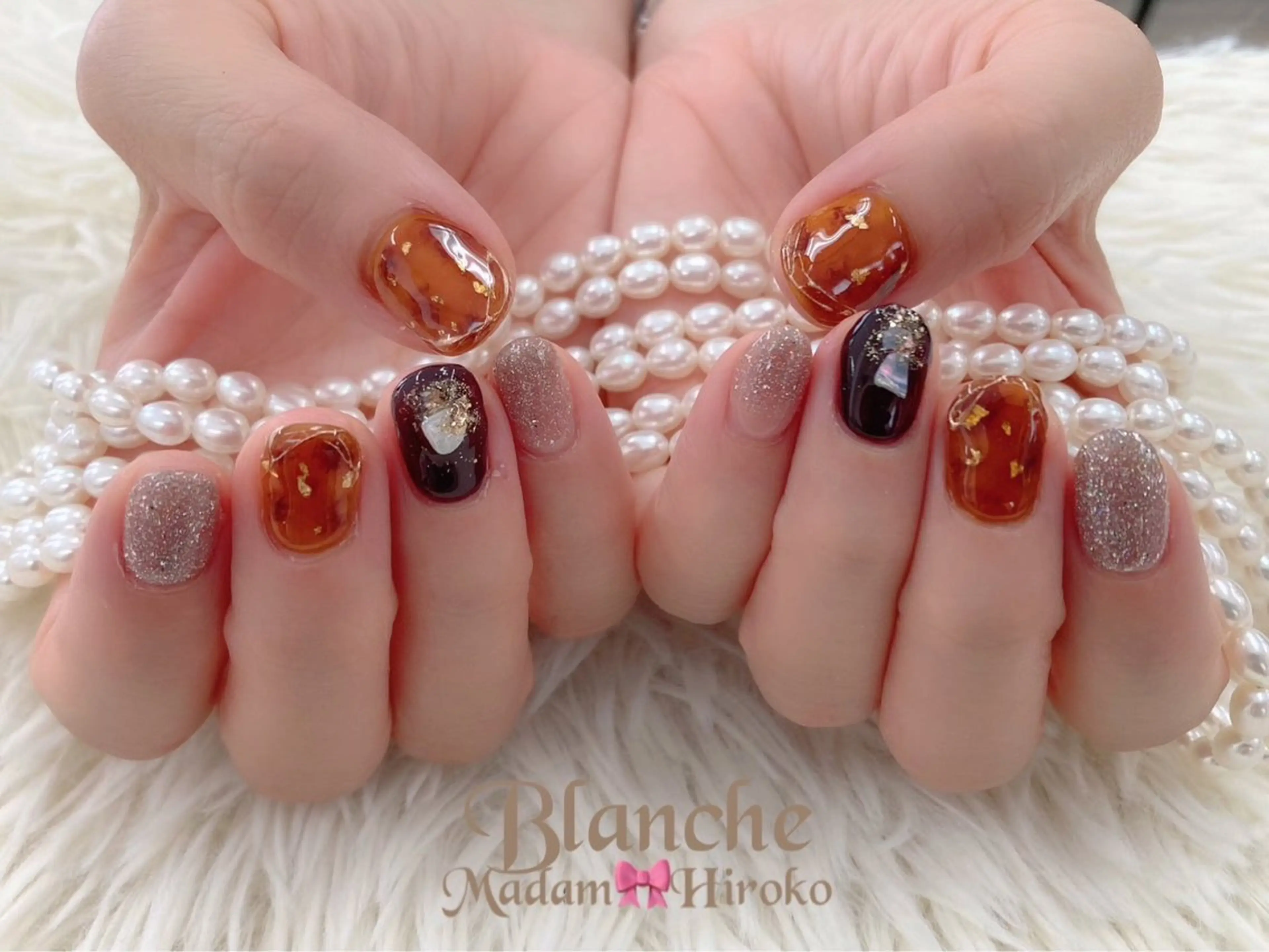 ネイル べっ甲ネイル Lianネイル 寛子Lianのネイルデザイン