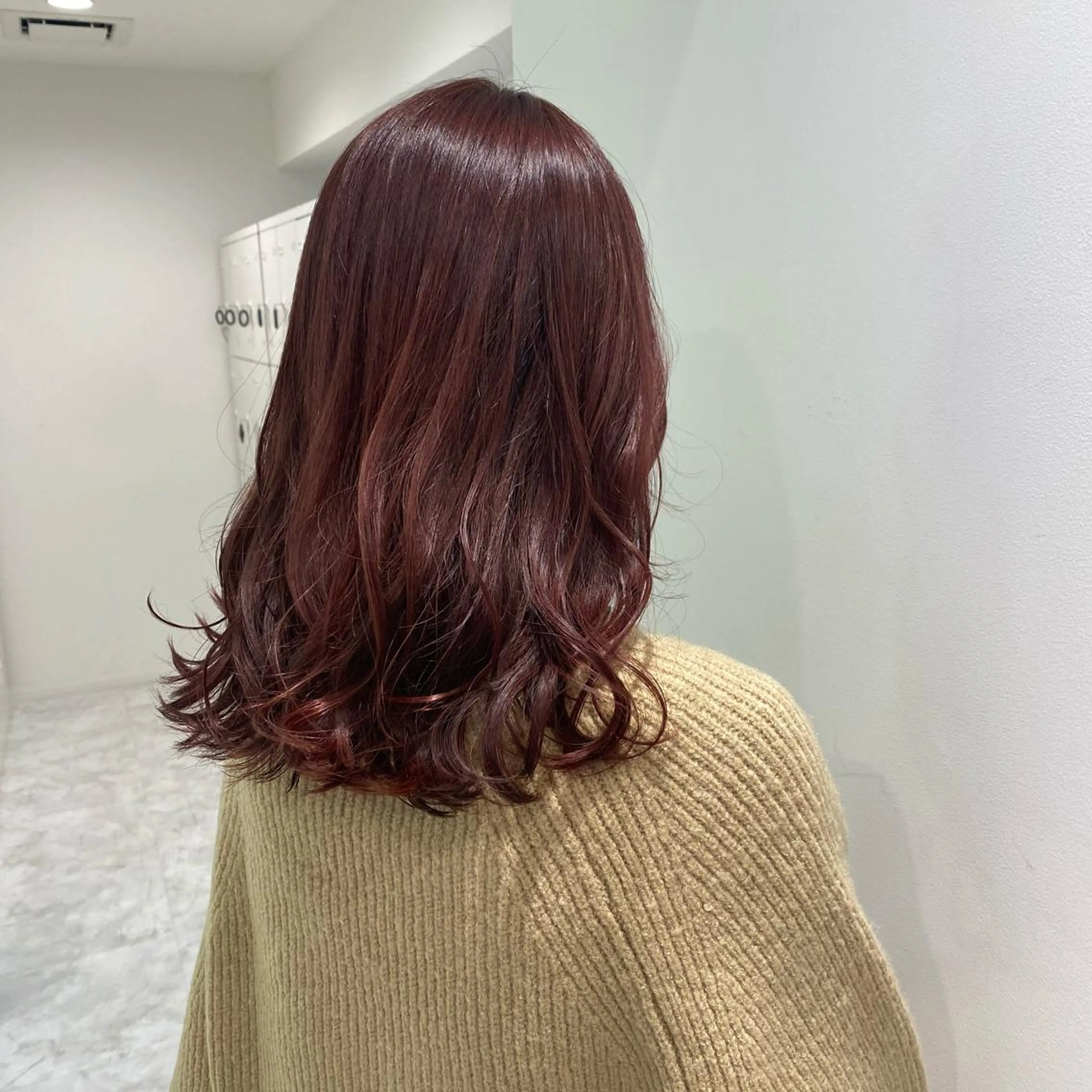 セミロング カラー パーマ ヘアアレンジ メンズ キッズ ネイル マツエク・マツパ アイブロウ メンズブリーチ ブリーチ ラベンダーカラー ブリーチなしカラー ピンクカラー 💖横浜ブリーチなし 💖MIHOのヘアスタイル