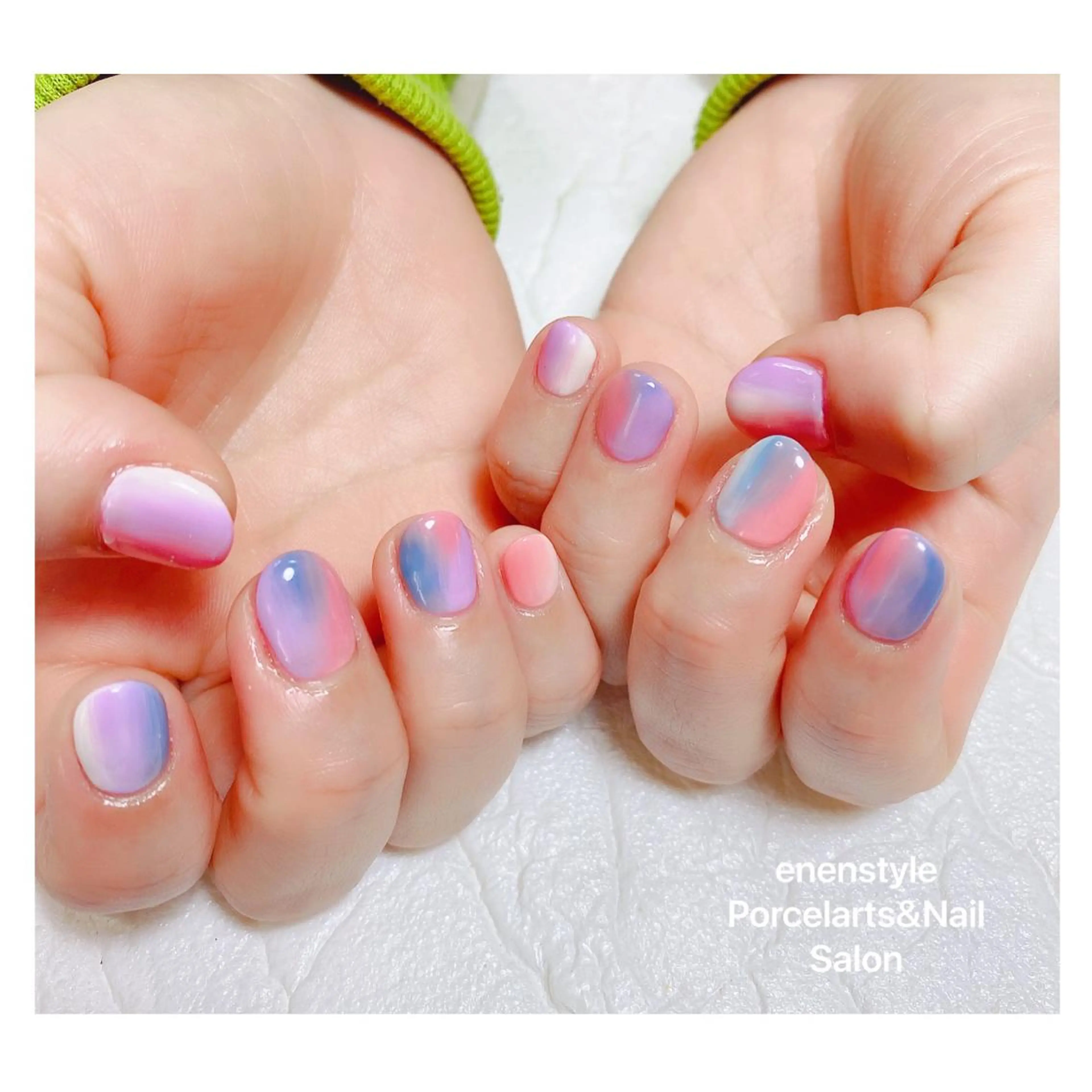 ミディアム ネイル ハンドネイル 👑enen style👑のネイルデザイン