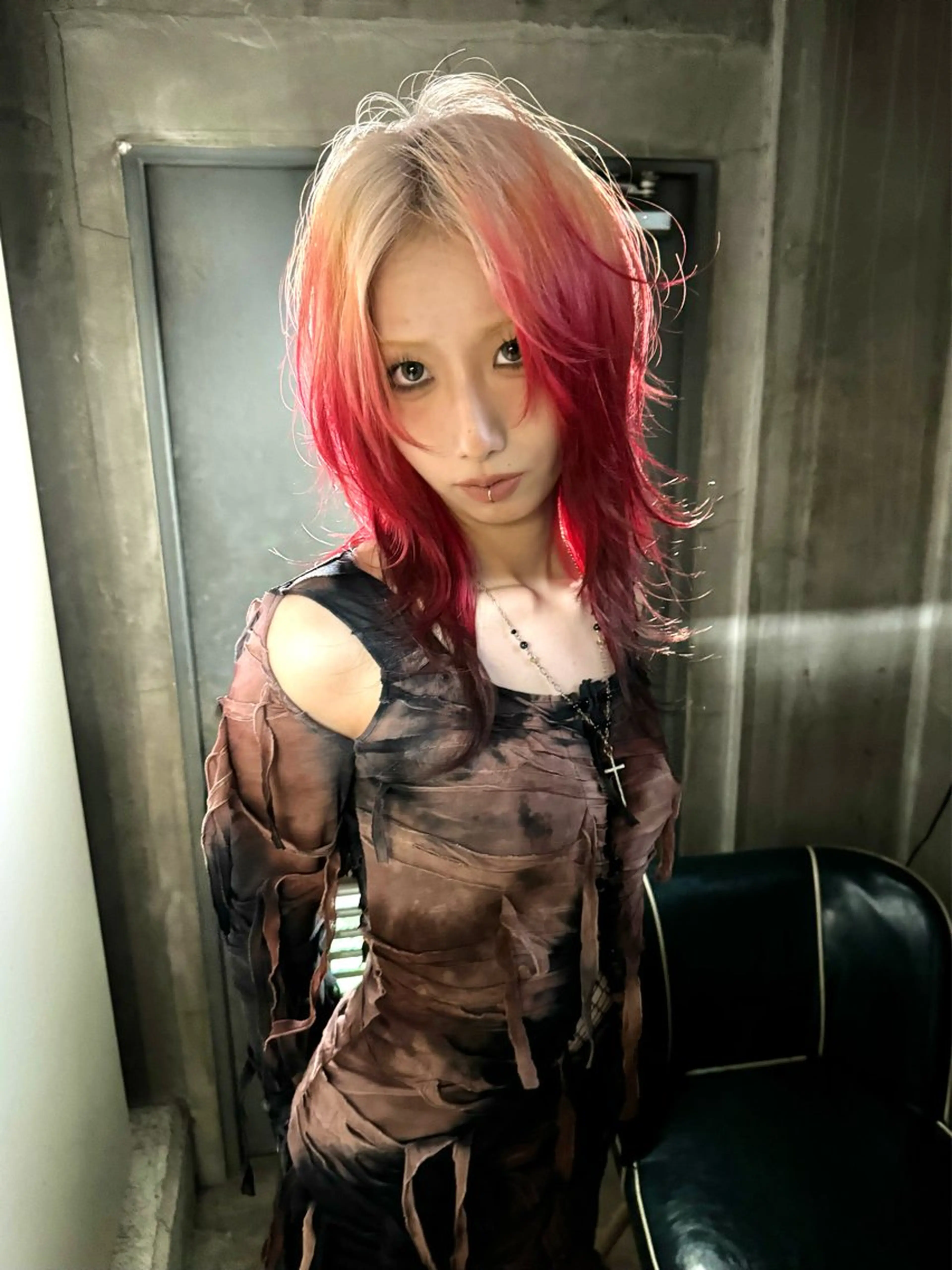 セミロング 【ロングウルフカット 姫カット】伊藤裕哉のヘアスタイル