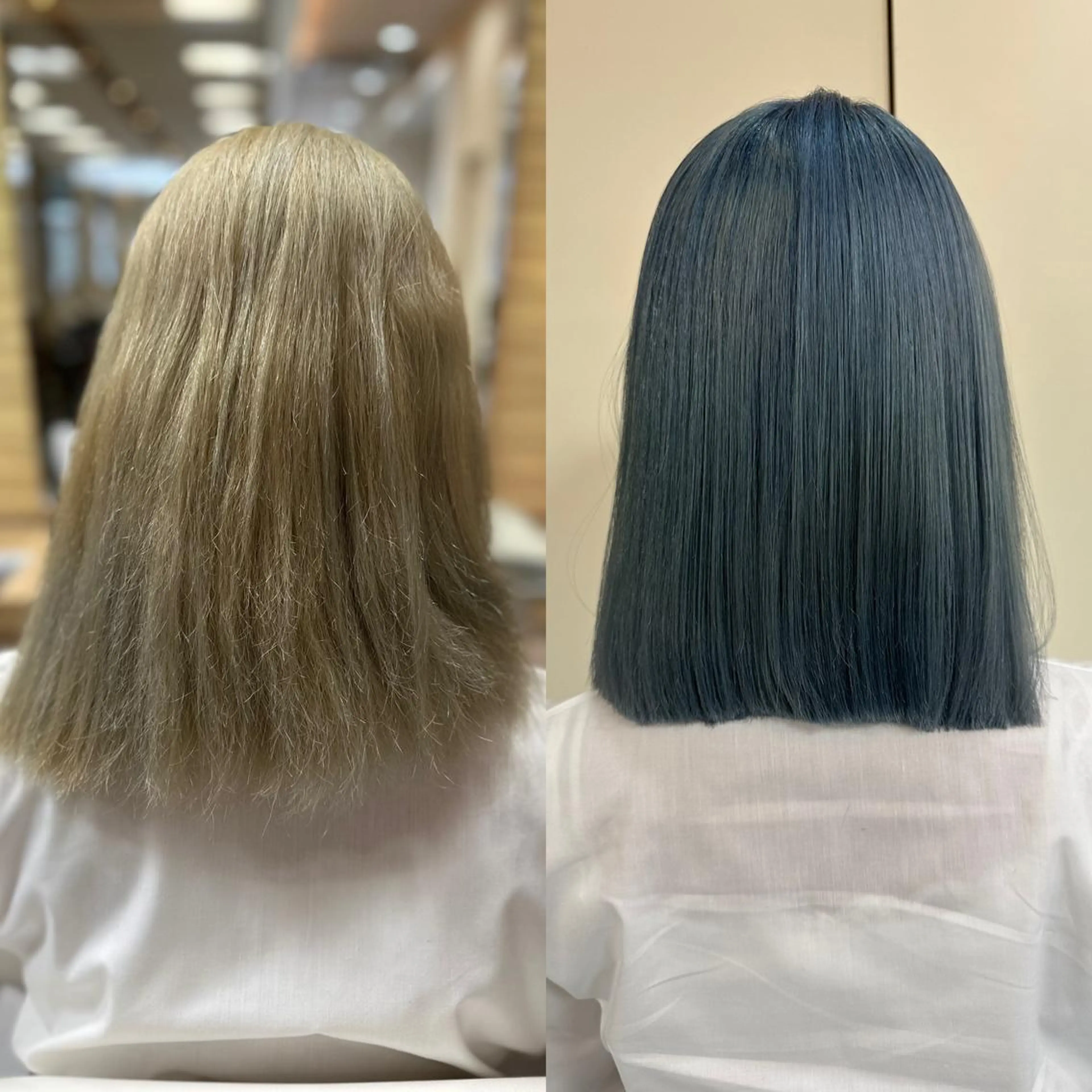 セミロング カラー パーマ カット 縮毛矯正 トリートメント 髪質改善/縮毛矯正 /ブリーチ矯正/岡部のヘアスタイル