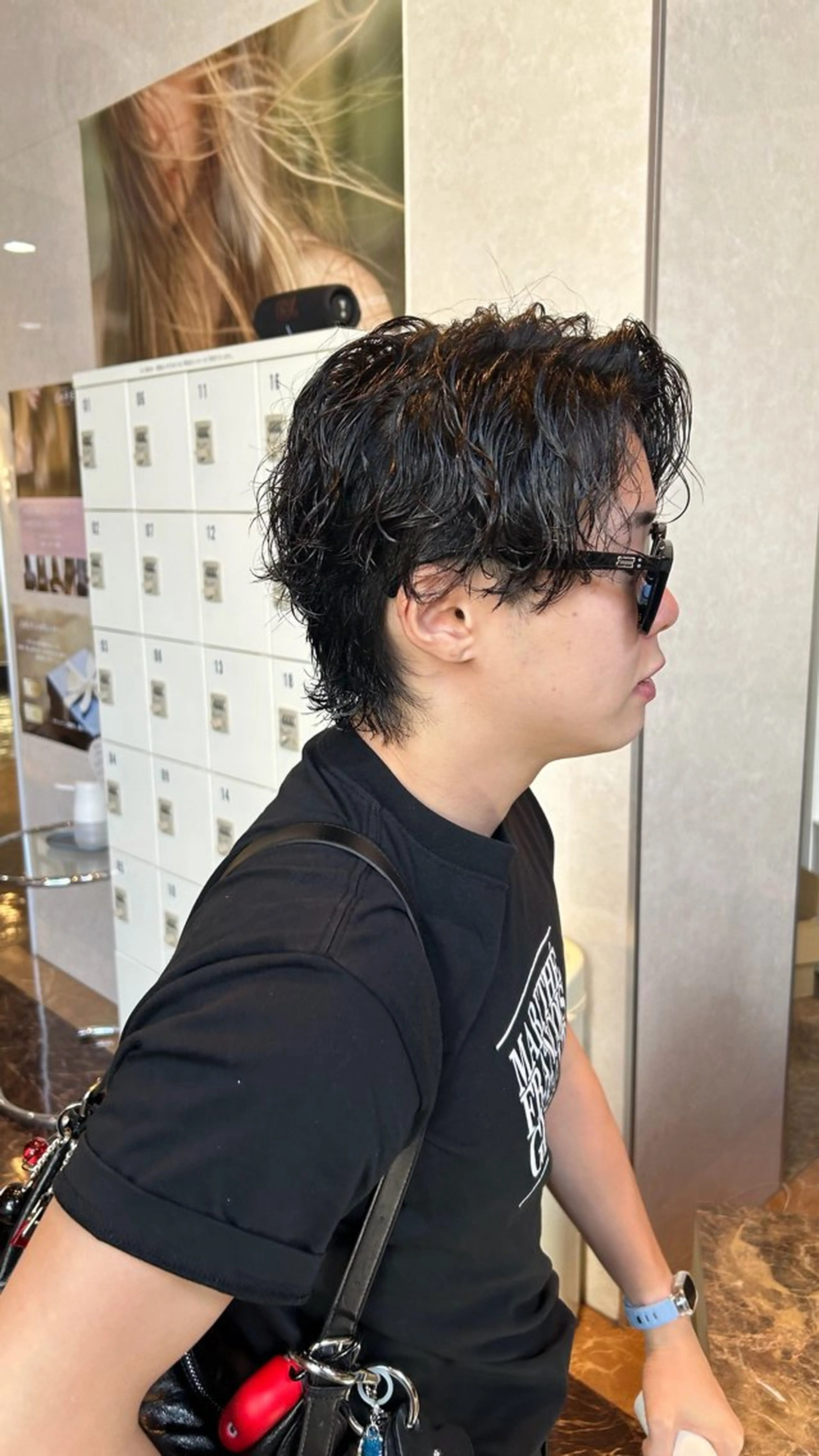 パーマ メンズ カット パーマ 梅田/メンズショート /メンズパーマのヘアスタイル