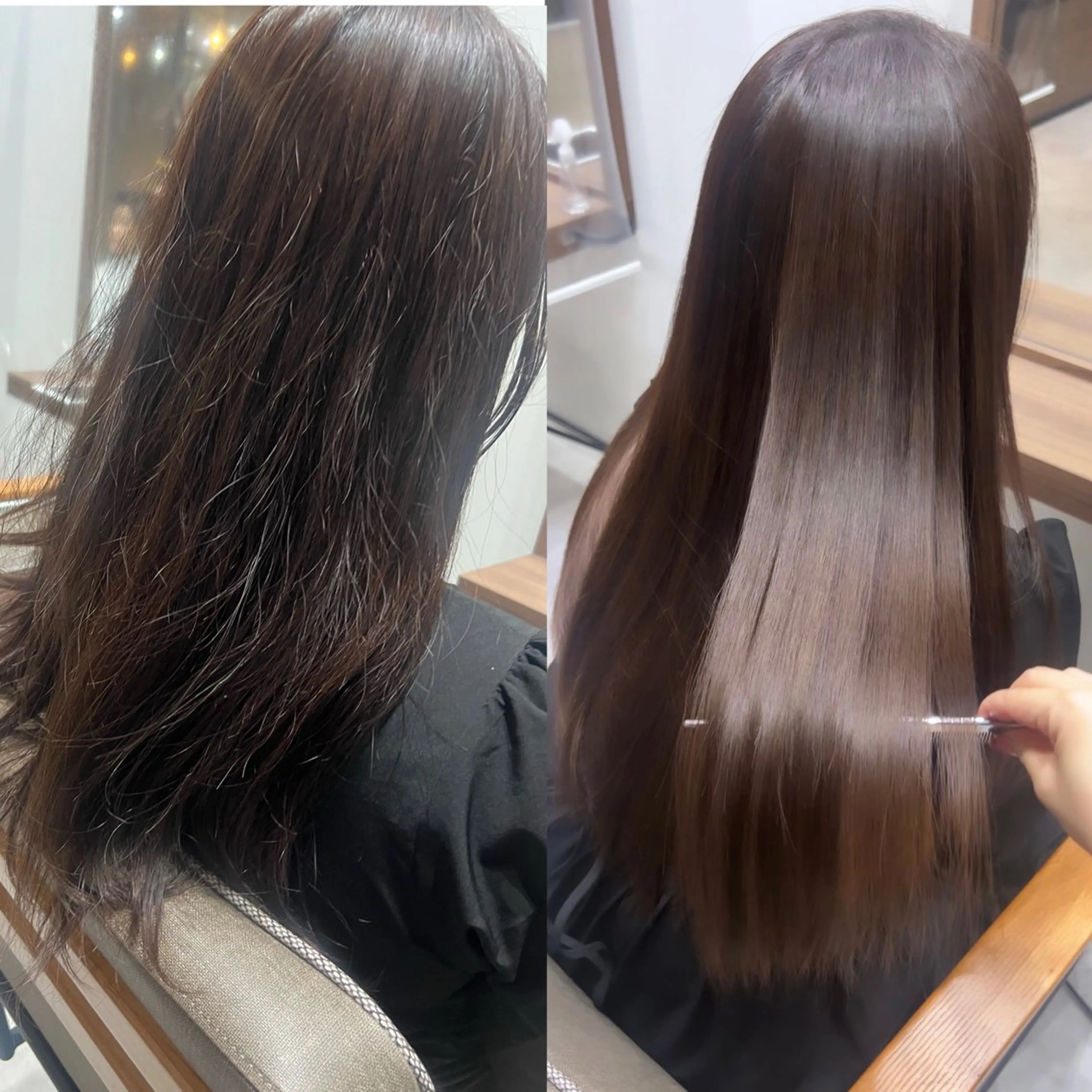 ロング カット ヘアカラー 縮毛矯正 トリートメント 名古屋/髪質改善/ 透明感SHIZUKAのヘアスタイル