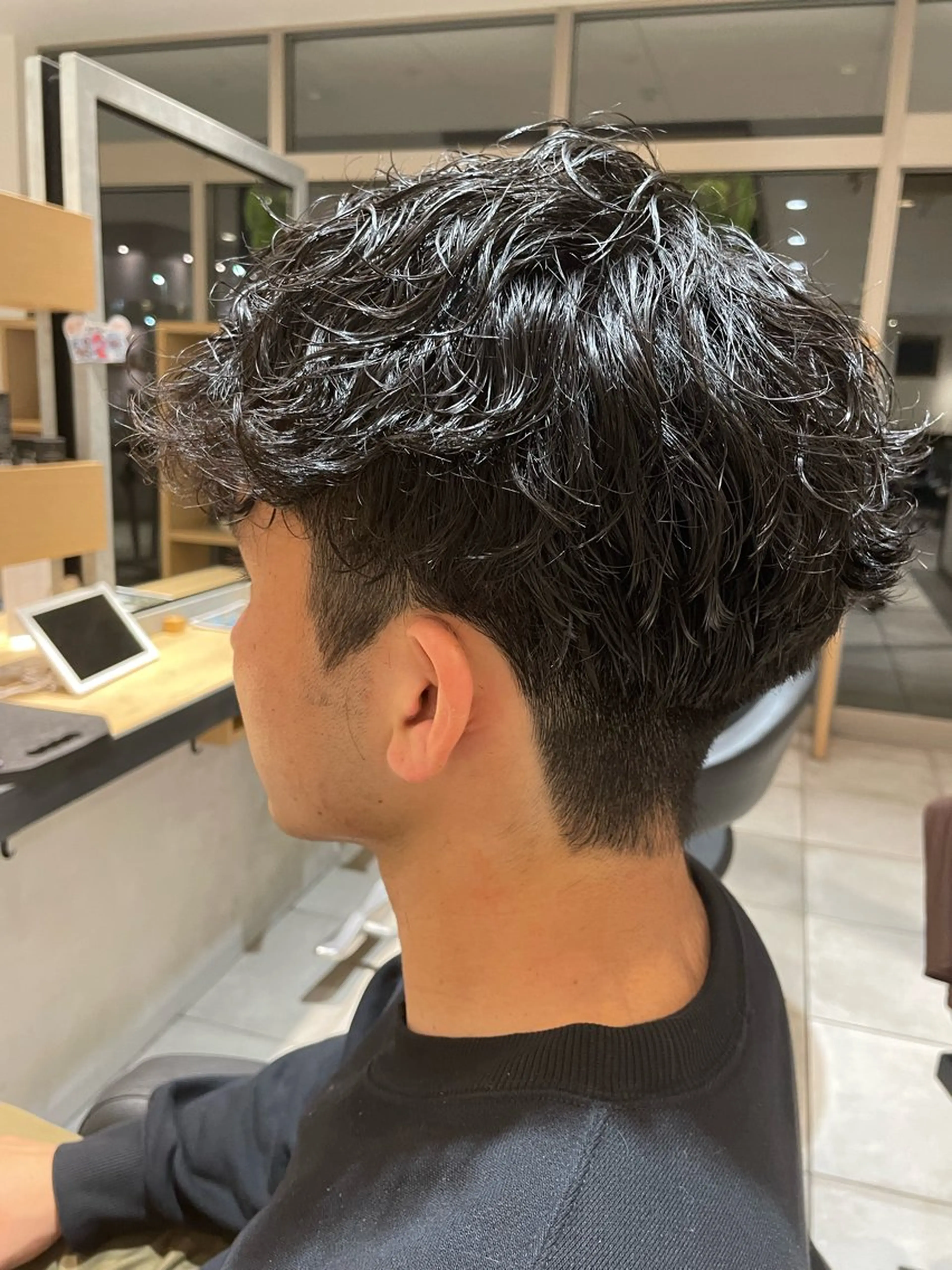 ショート メンズ メンズパーマ 波巻きパーマ カット パーマ トリートメント ヘッドスパ 寺田 翔のヘアスタイル