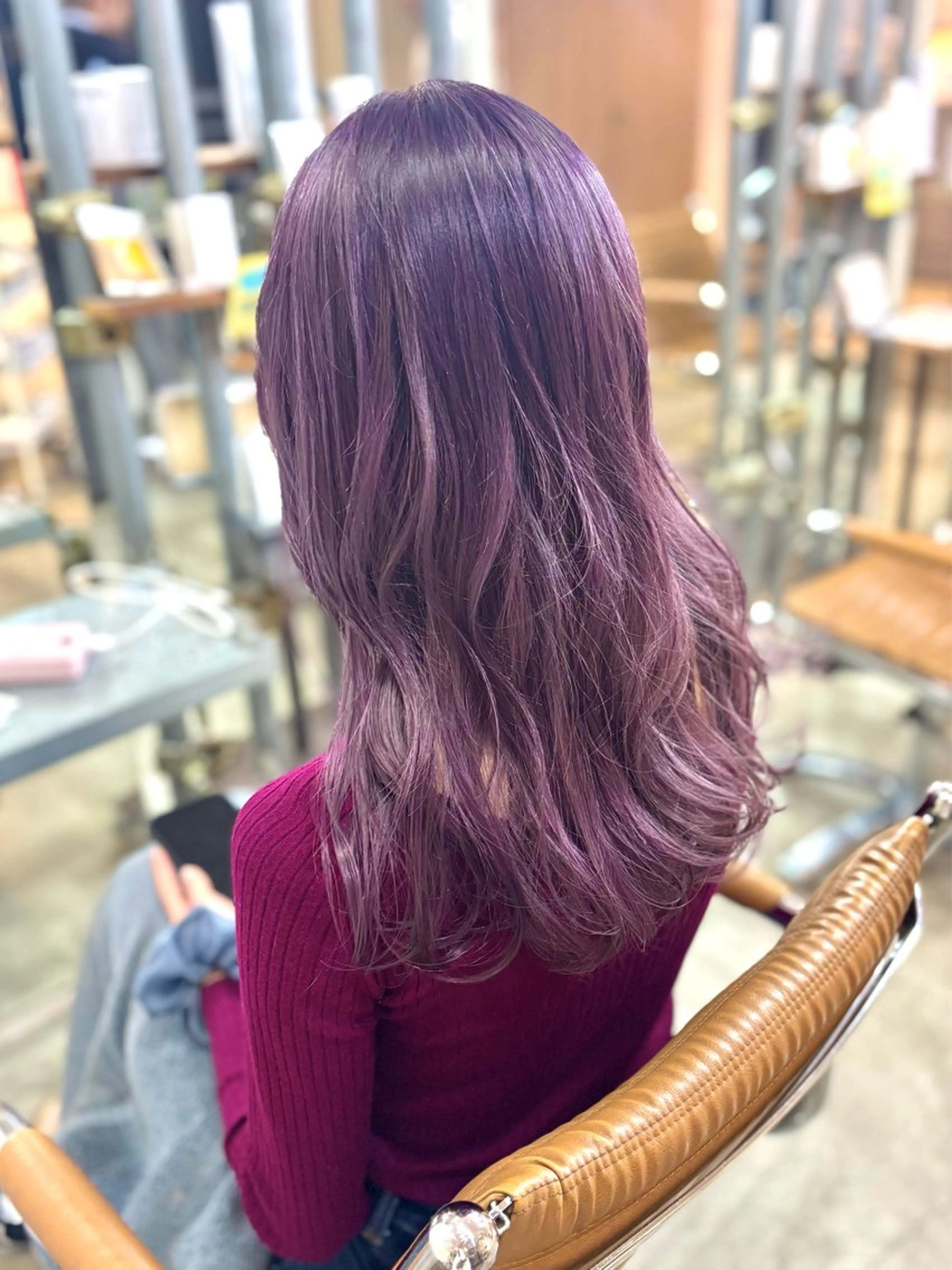 ミディアム カラー ヘアカラー トリートメント 髪質改善/ヘアケア coiiはしもとはなのヘアスタイル