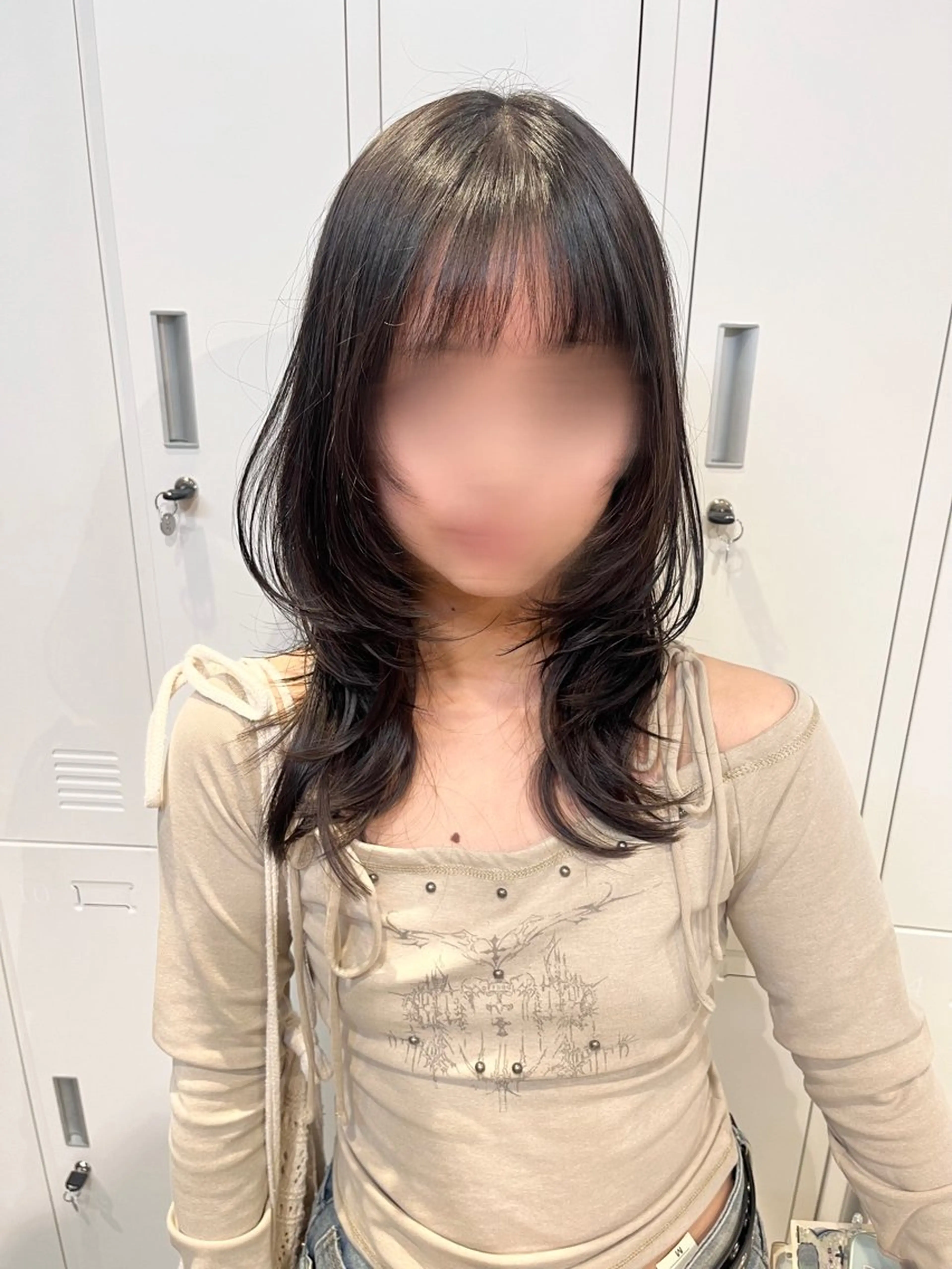 セミロング ハッシュカット レイヤーカット カット ヘアカラー トリートメント 🌷レイヤーカット/ フルキシオリ🌷のヘアスタイル