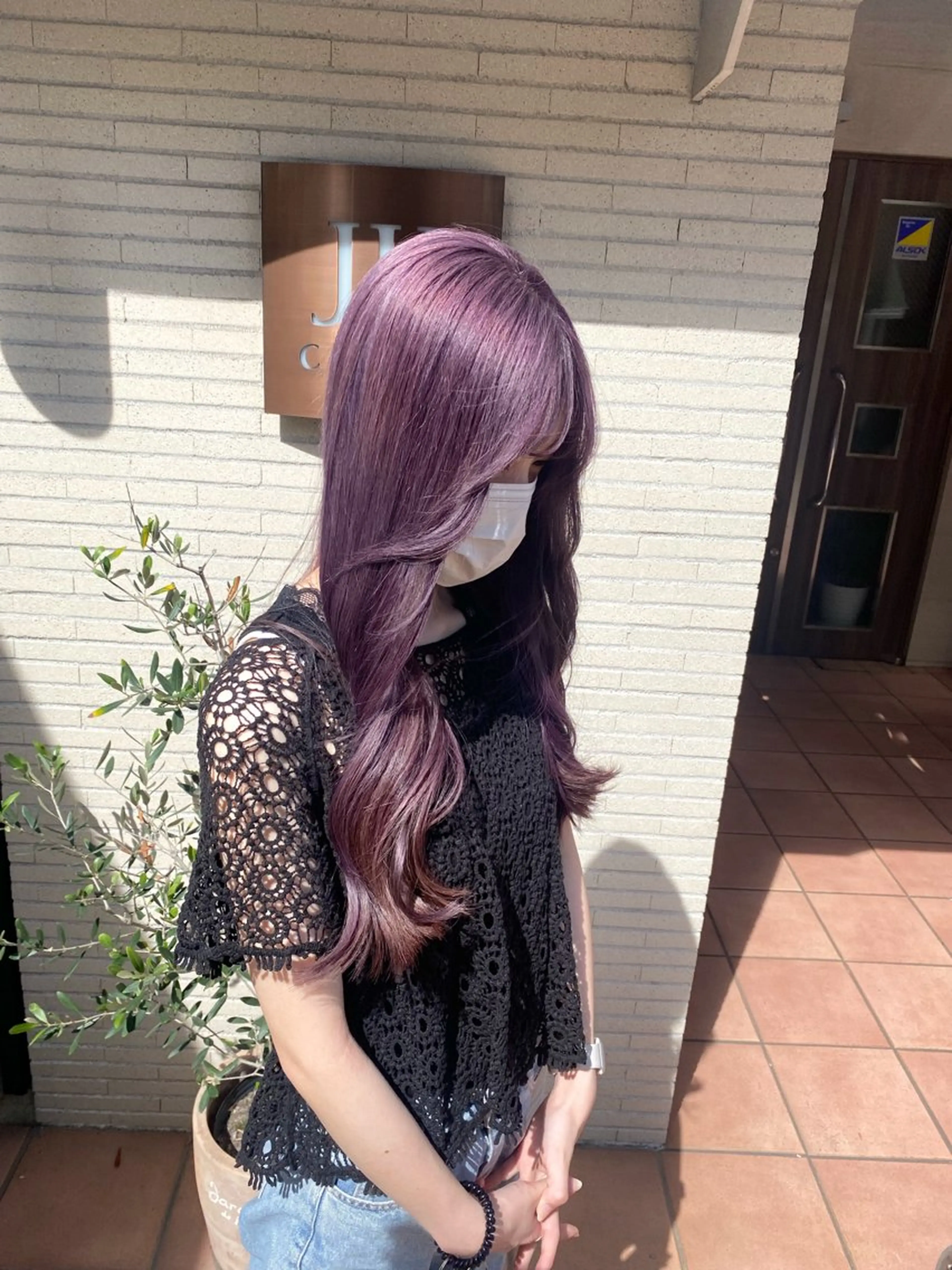 ロング カラー ブリーチ ブルーカラー ラベンダーカラー ヘアカラー ハイトーンカラー 🍬Rinka🍬のヘアスタイル