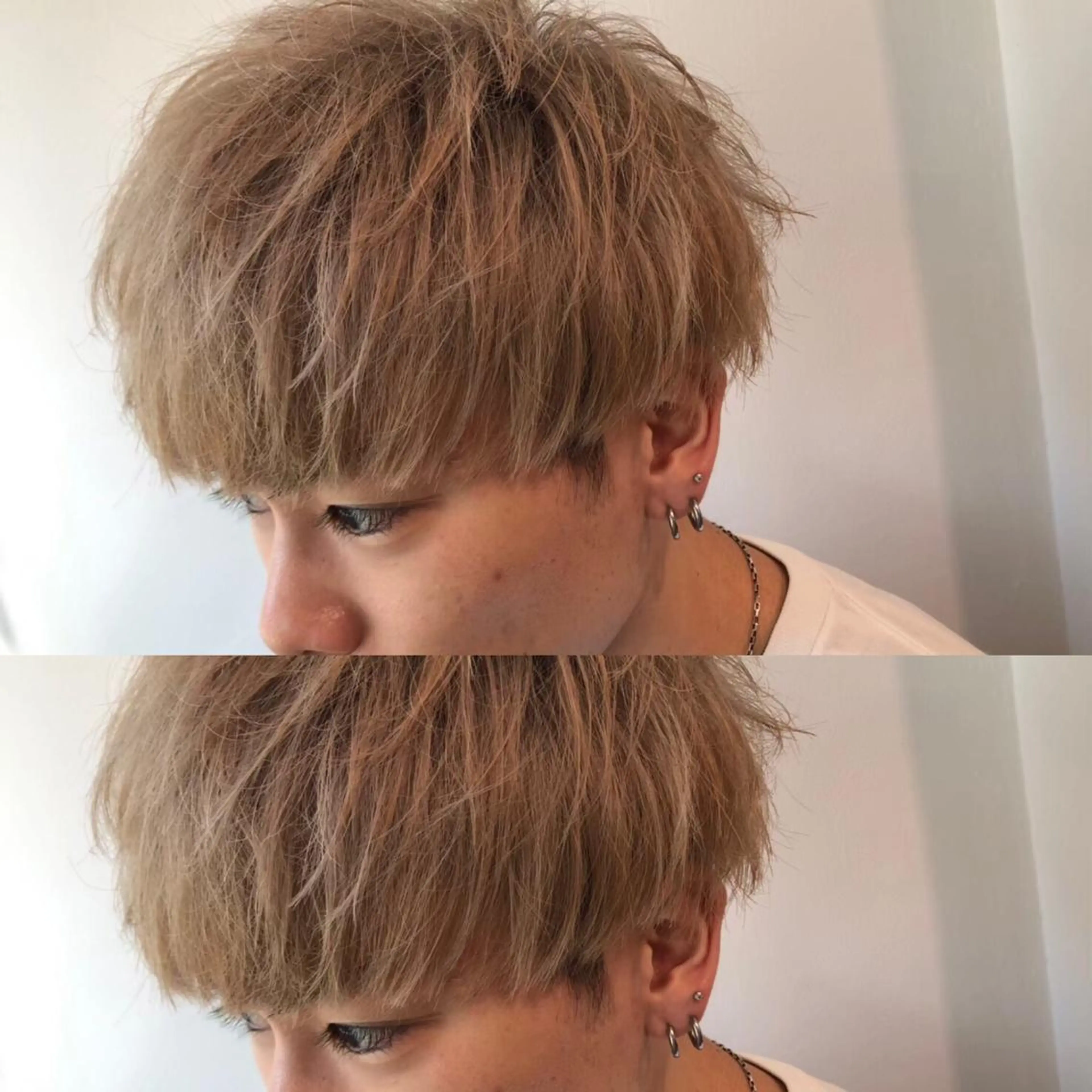 ショート メンズ BABY 艶髪暗髪ヘア💖達人のヘアスタイル