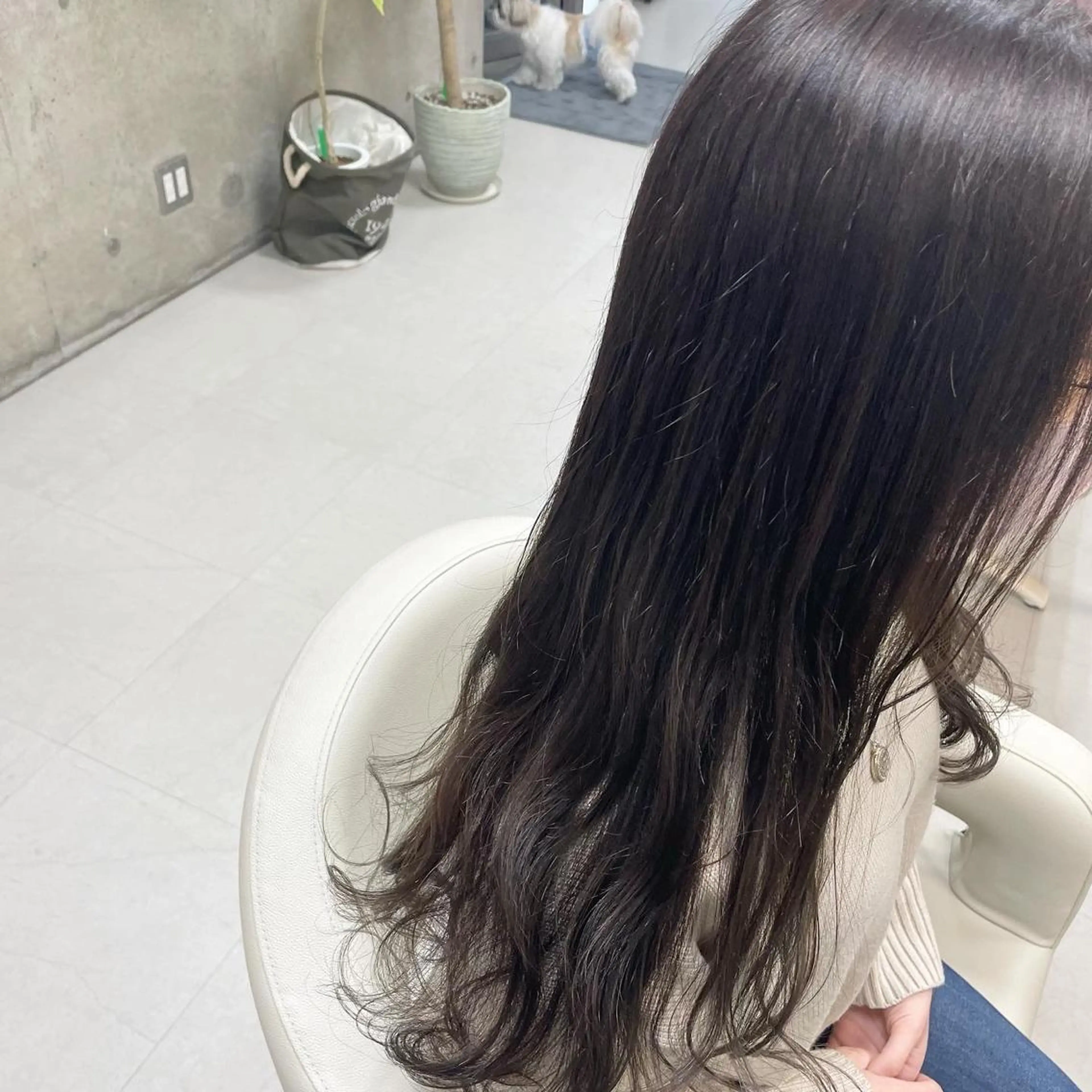 ロング カラー カット ヘアカラー トリートメント 坂本 沙也加のヘアスタイル