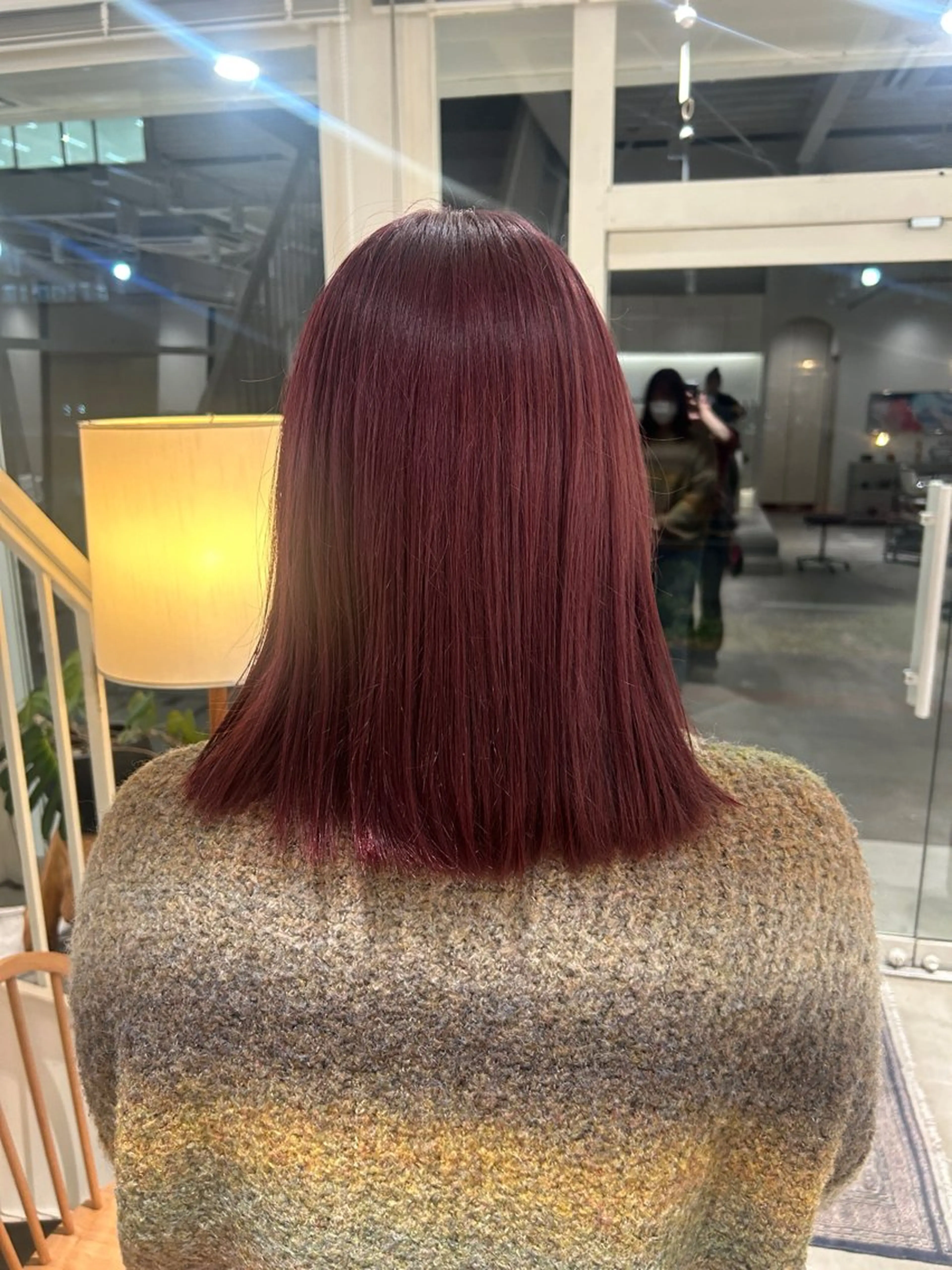 ミディアム カラー ヘアカラー 篠原 若奈のヘアスタイル