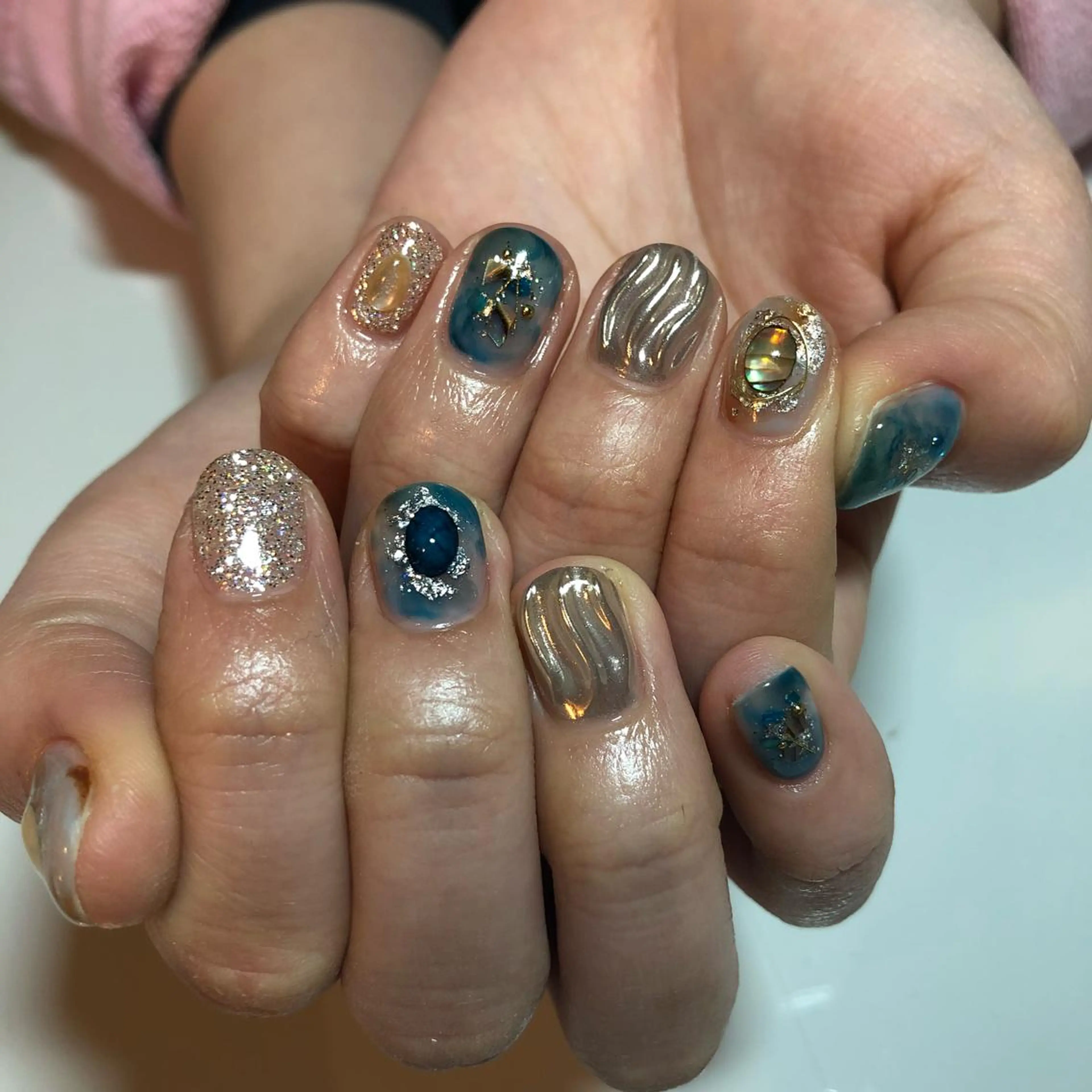 ネイル ニュアンスネイル g-up nail所属・米田 律子のネイルデザイン