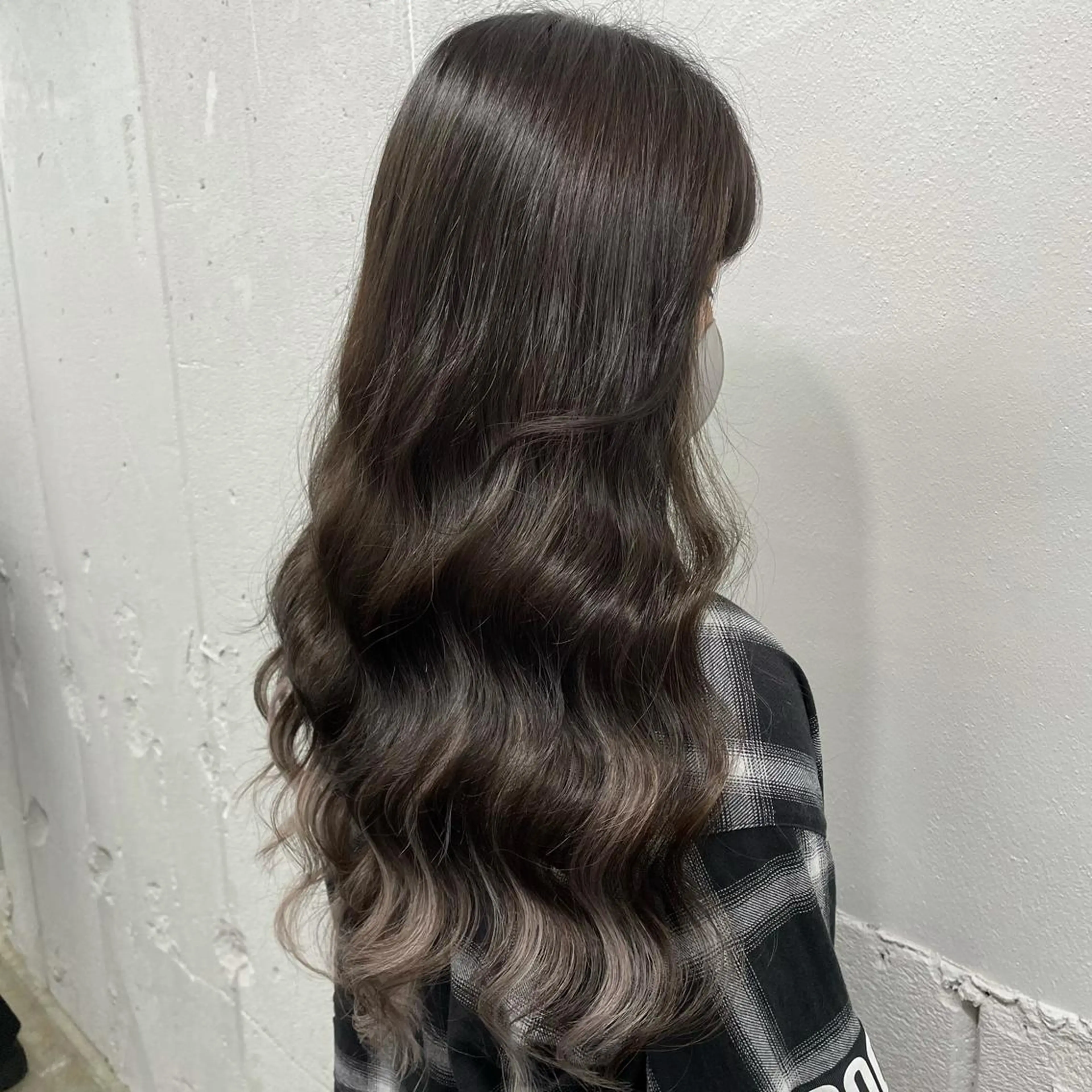 ロング カラー シールエクステ バレイヤージュ ミストバング ダブルカラー  フェイスフレーミング ヘアカラー エクステ 🧡艶髪ちゅるん髪 🫧🧡YUKI❄️のヘアスタイル