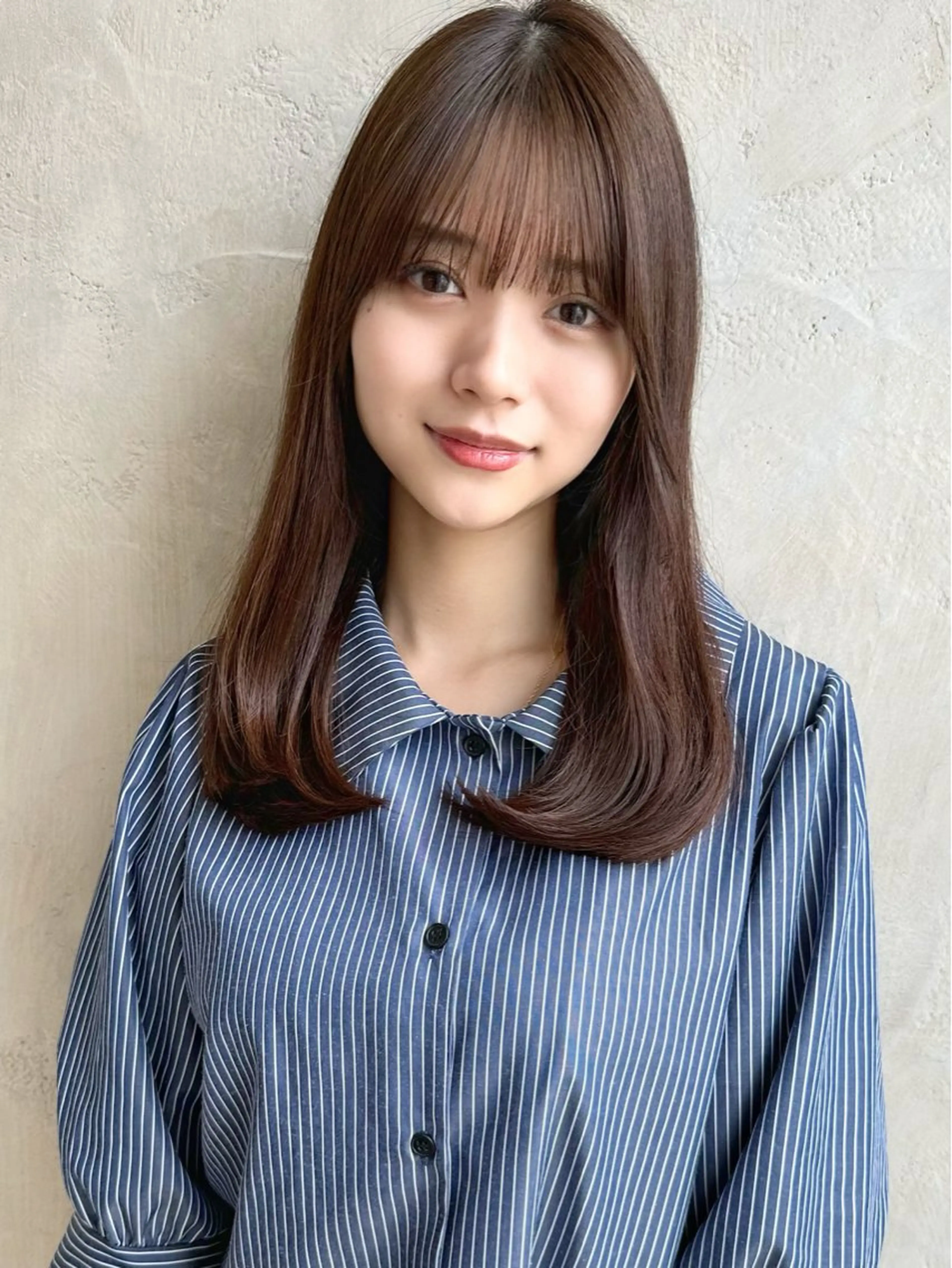 セミロング くびれヘア 髪質改善 新宿/レイヤー/ amu🫧のヘアスタイル