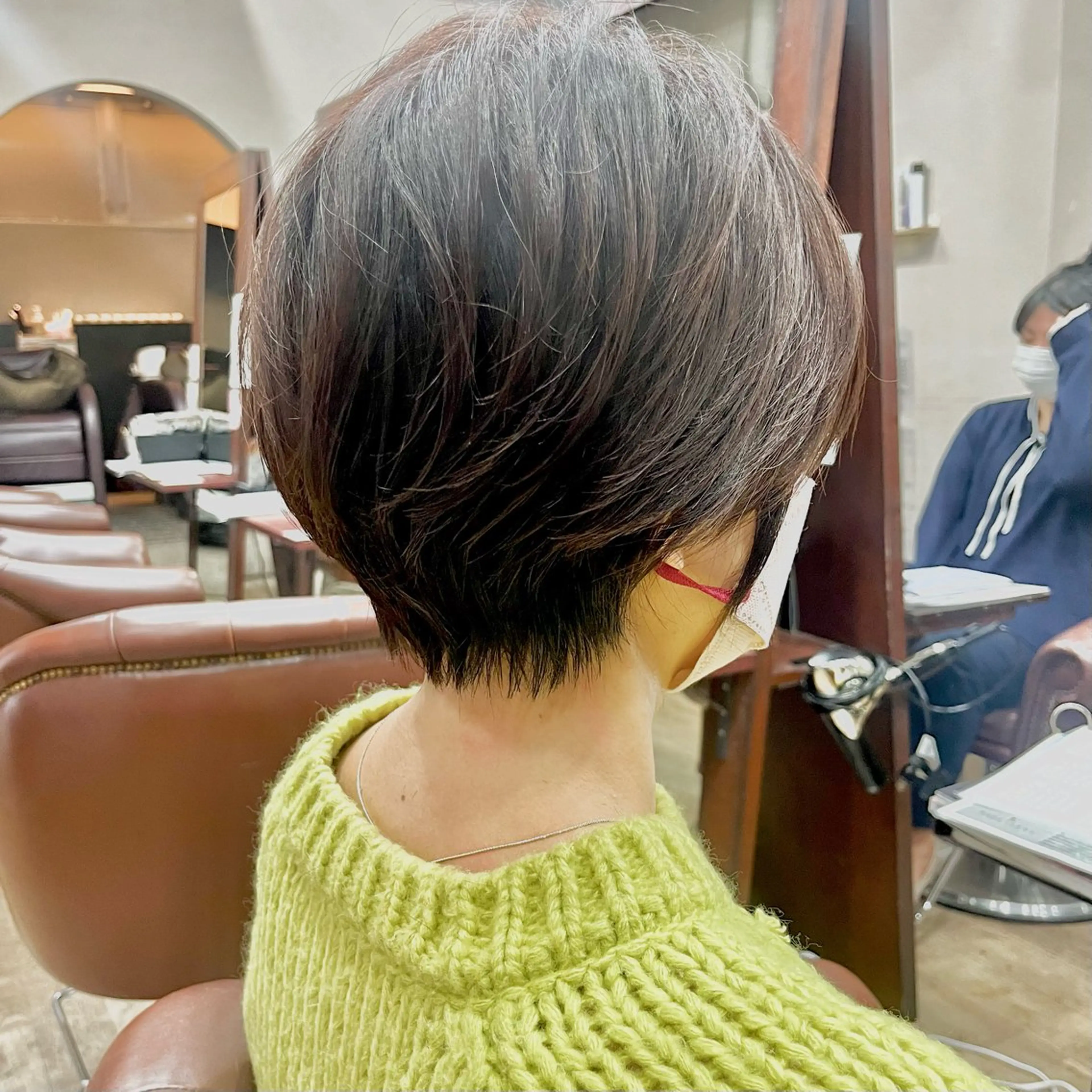 ショート ミセス ショートヘア 白髪ぼかし/ショート 福原ないとのヘアスタイル