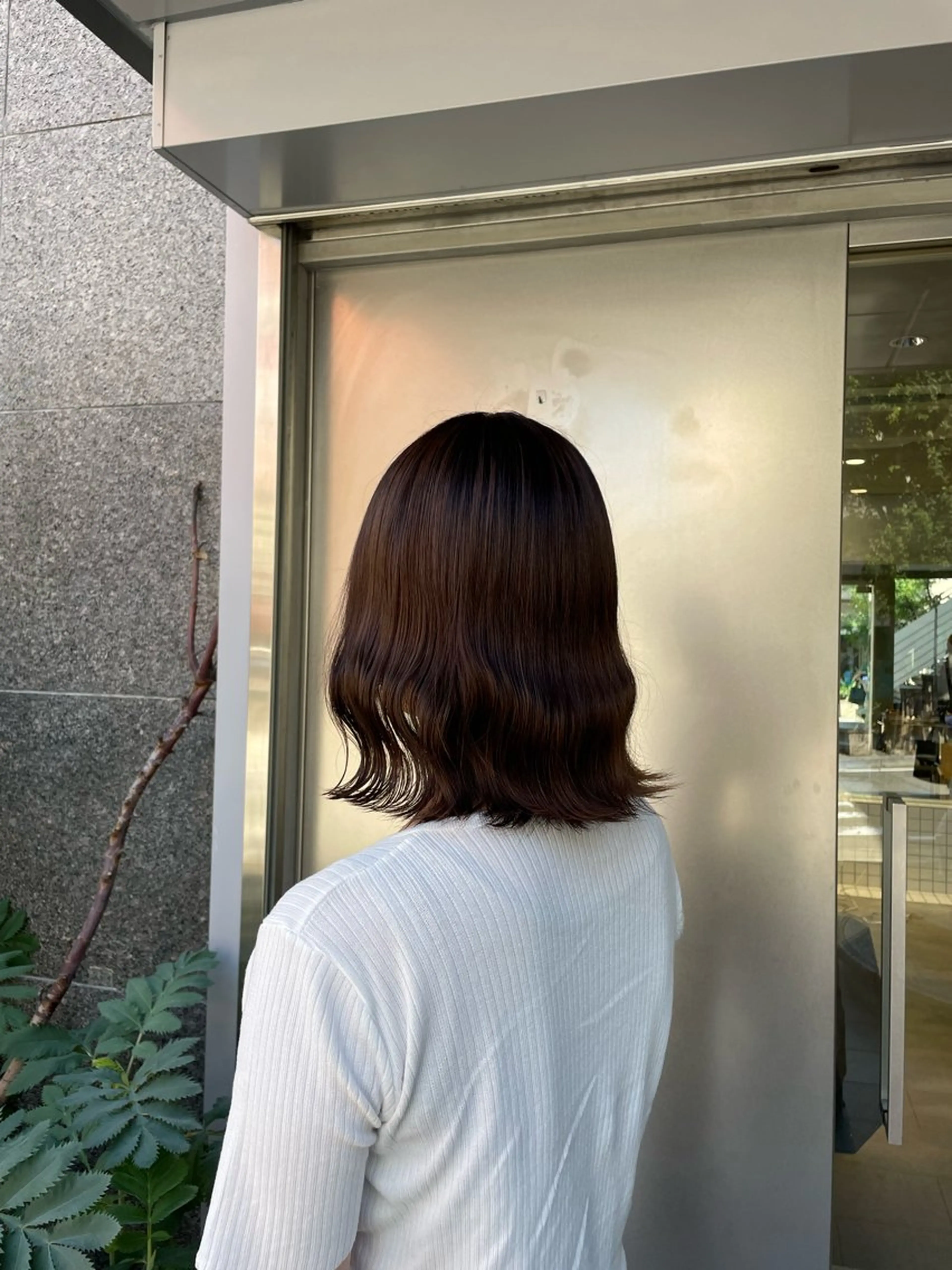 ミディアム カラー porto まなみのヘアスタイル