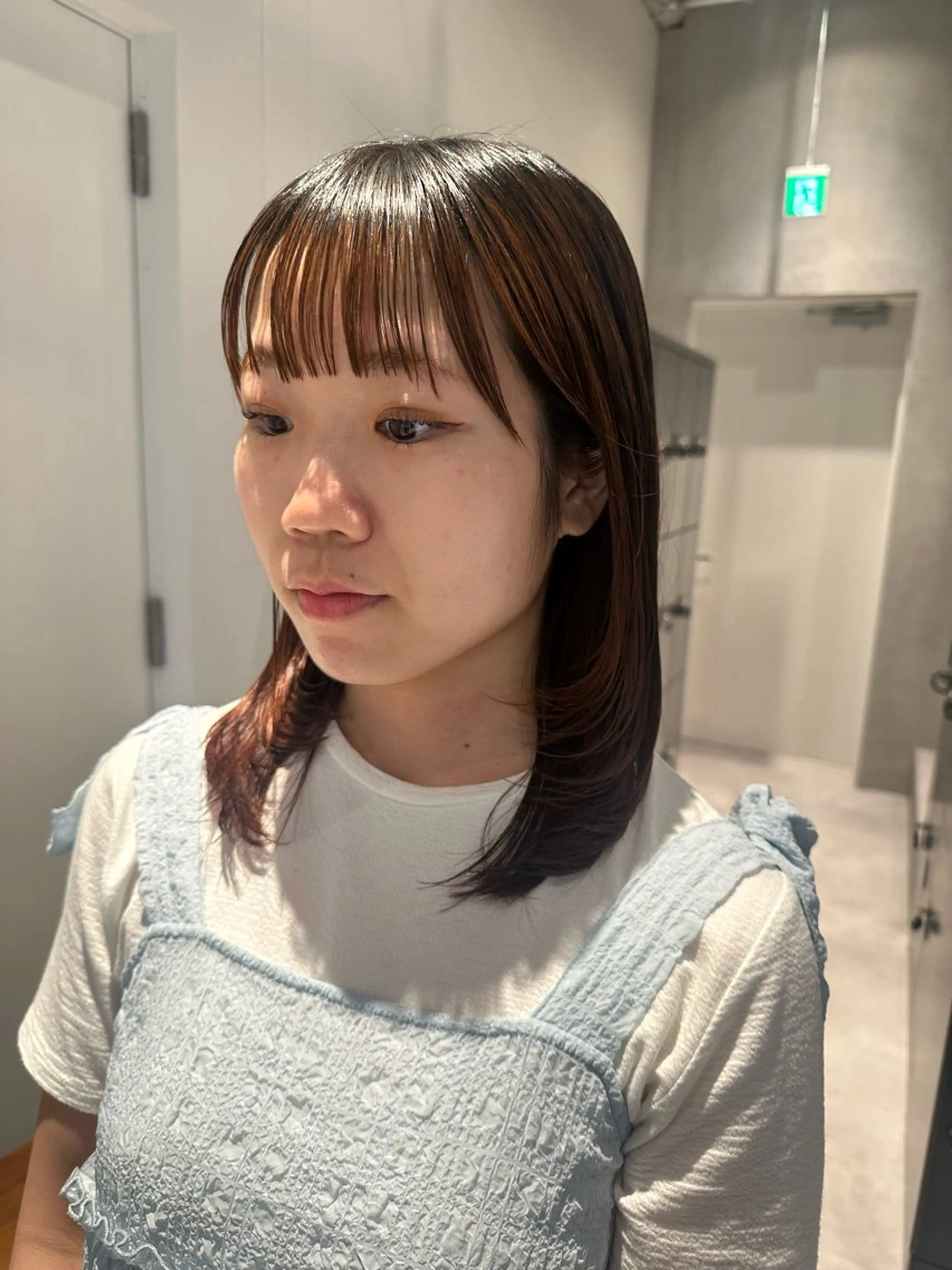 ミディアム 🌷モア 🌷暖色カラー・ボブのヘアスタイル