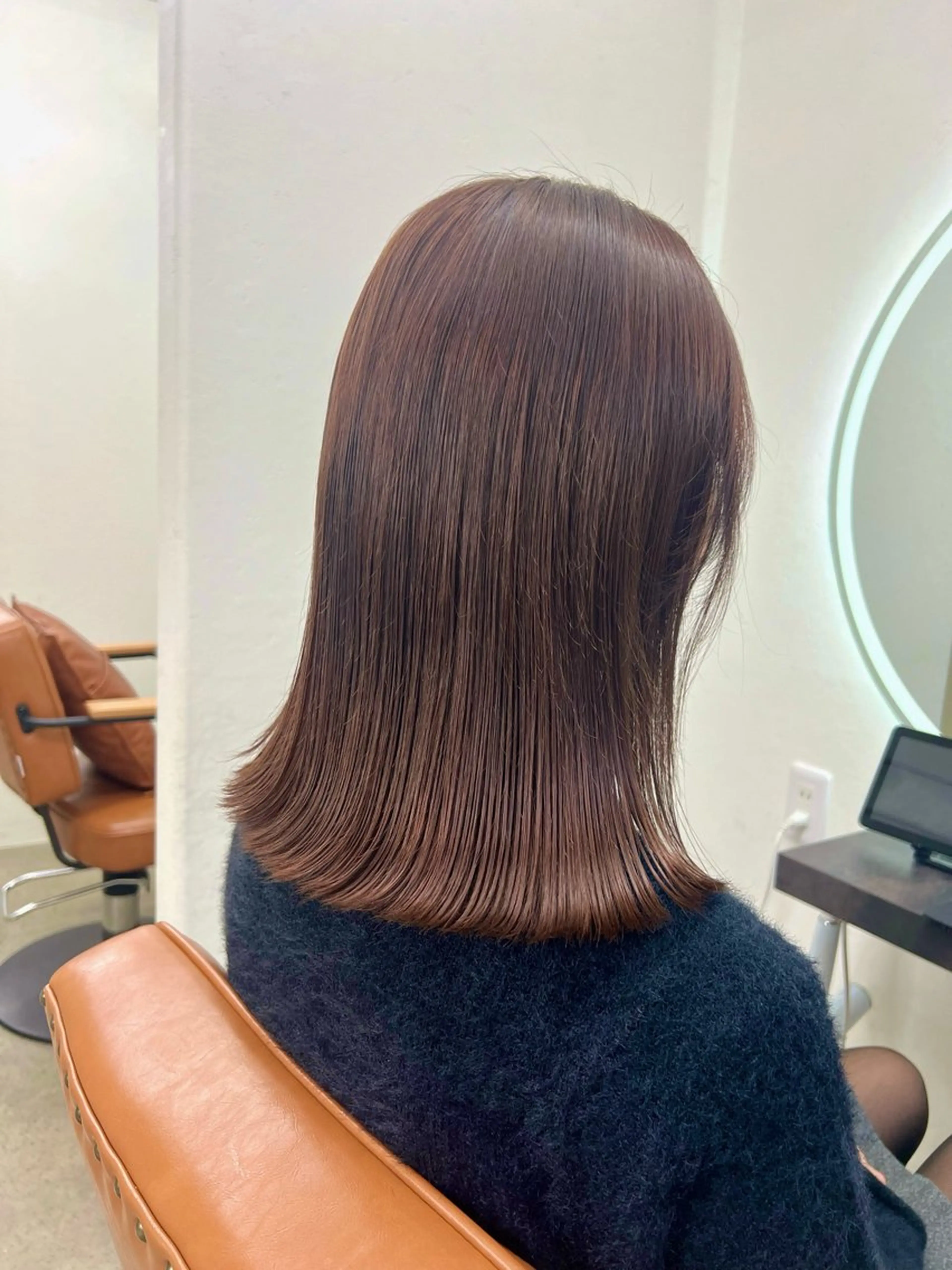 ミディアム カラー ベージュカラー ブラウンカラー ブラウンベージュ 長田 すみれ子のヘアスタイル