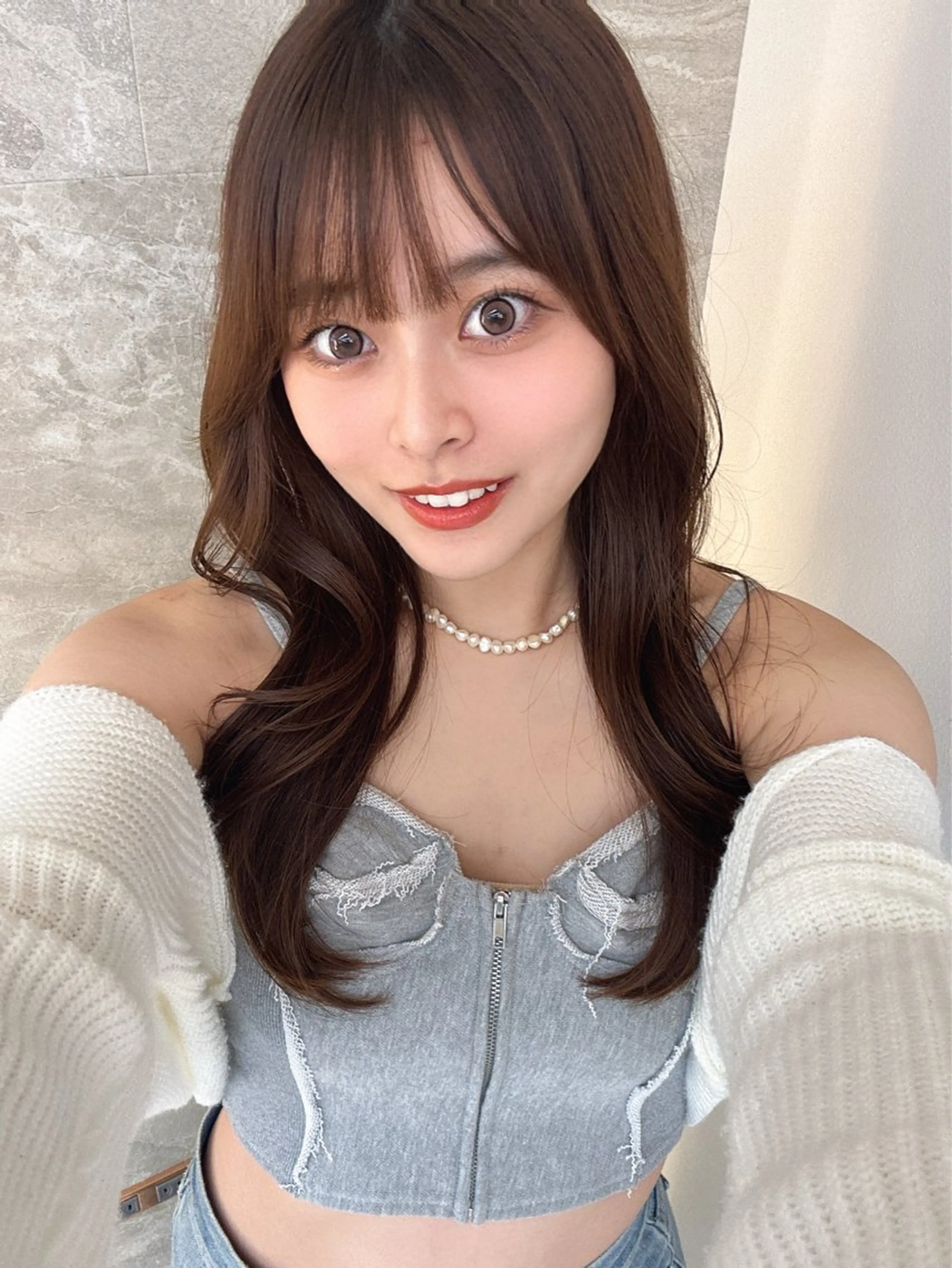 ロング カット 縮毛矯正 顔周り/韓国レイヤー /髪質改善/小原幹太のヘアスタイル