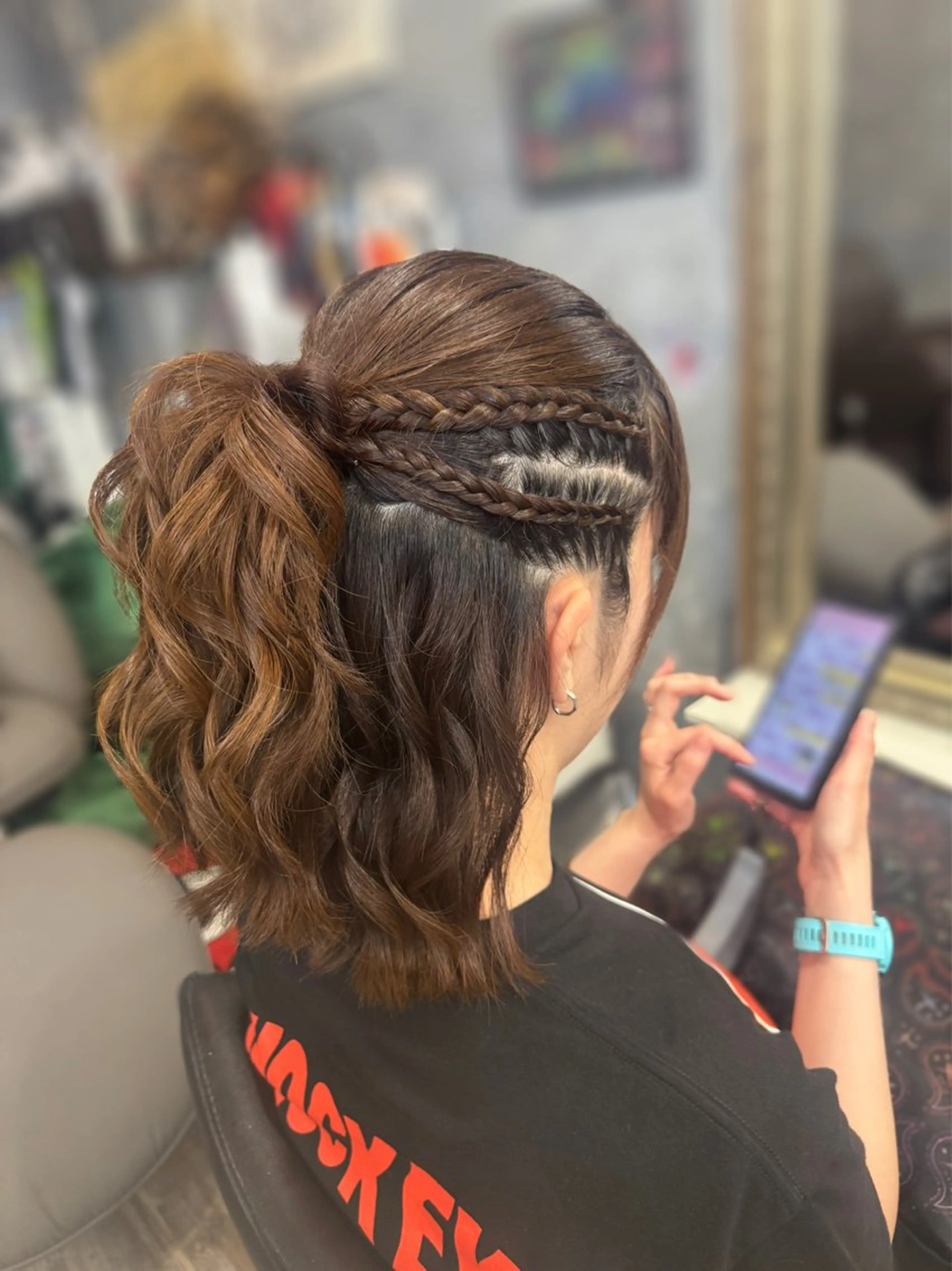 ミディアム ヘアセット 石井 綺乃のヘアスタイル