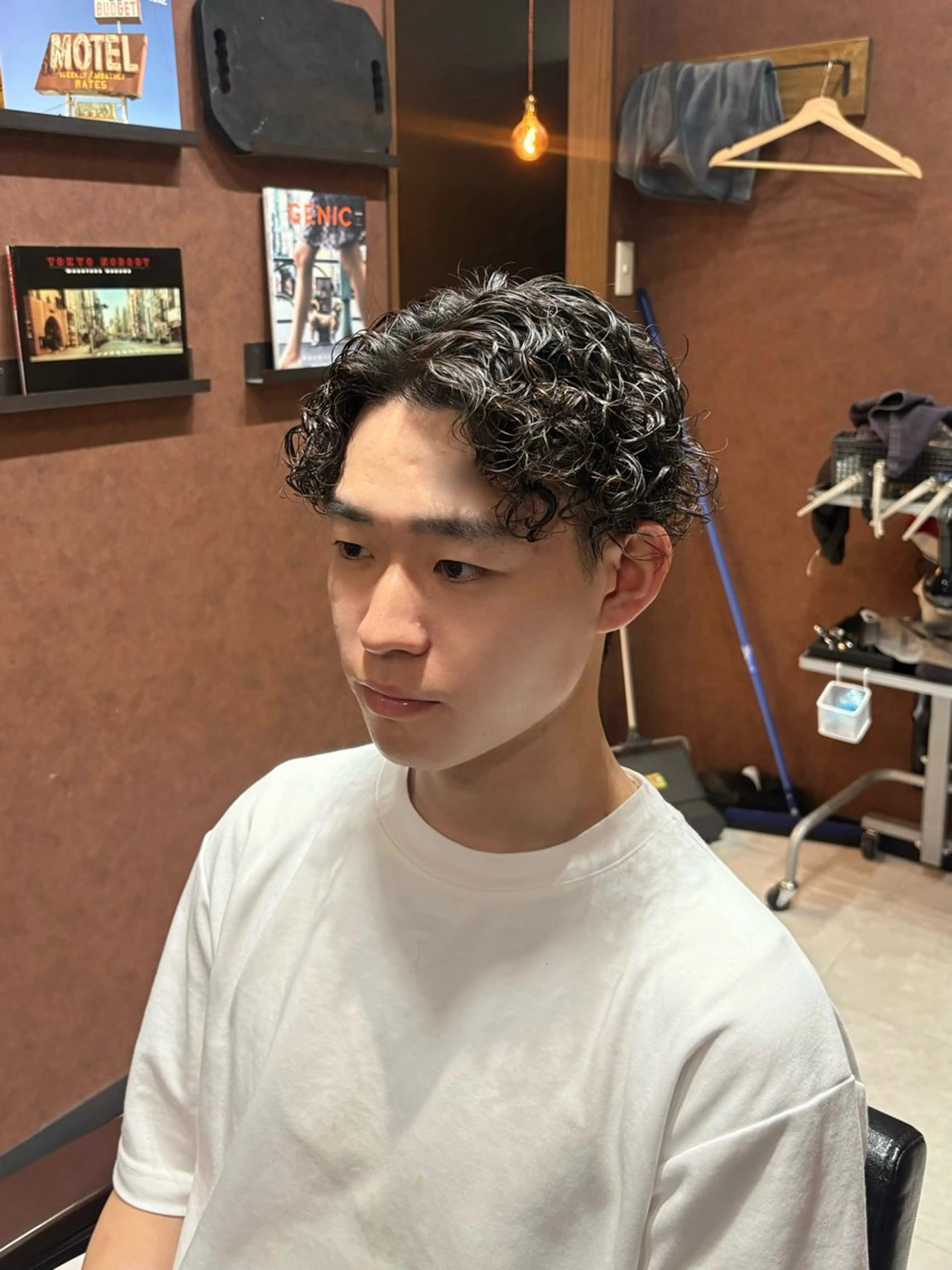 ショート パーマ メンズ メンズパーマ スパイラルパーマ カット パーマ メンズ特化 / Reiのヘアスタイル